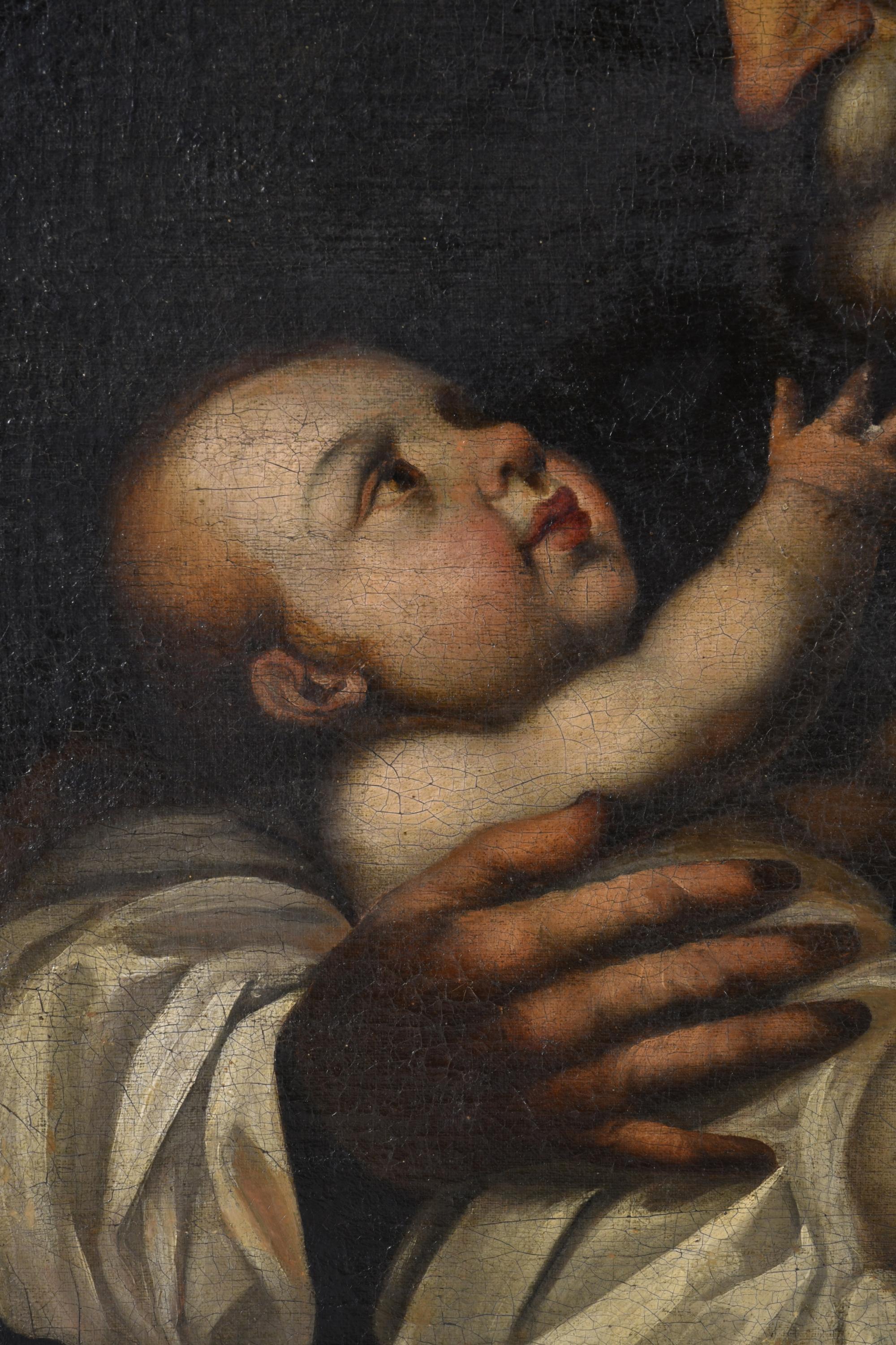 ESCUELA ITALIANA, SIGLO XVIII. "San José y el niño".