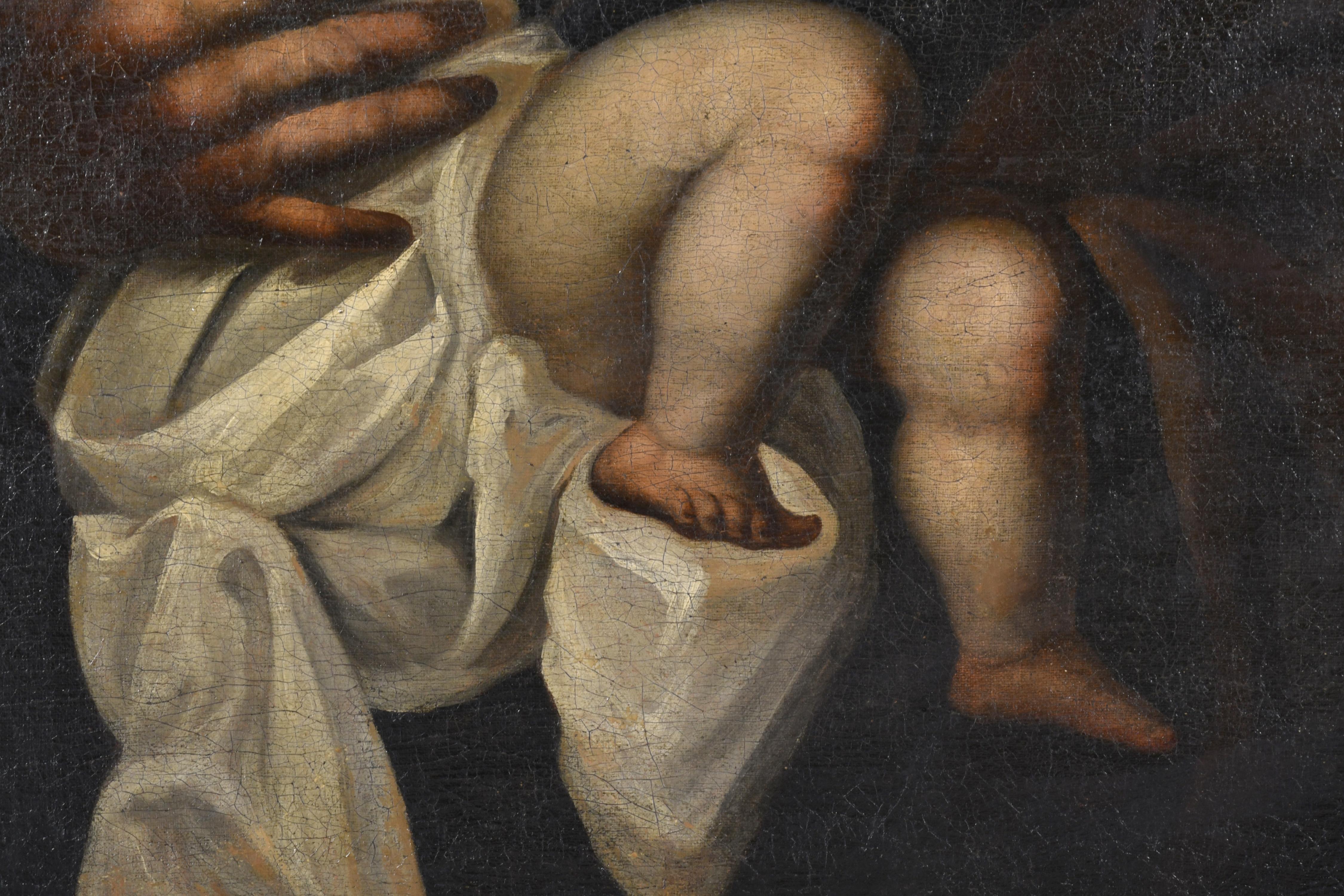 ESCUELA ITALIANA, SIGLO XVIII. "San José y el niño".