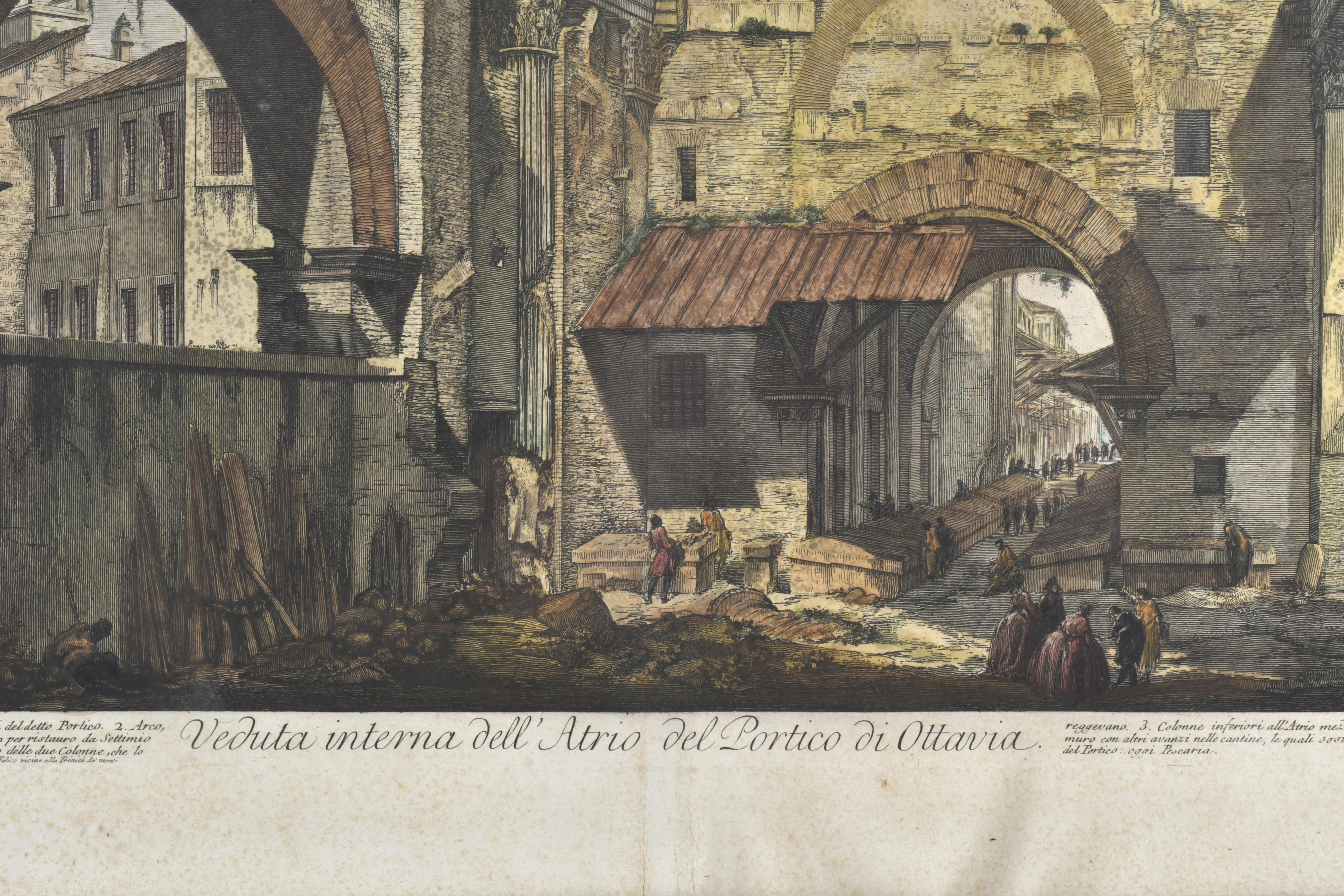GIOVANNI BATTISTA PIRANESI (1720-1778). "Vedutta interna de
