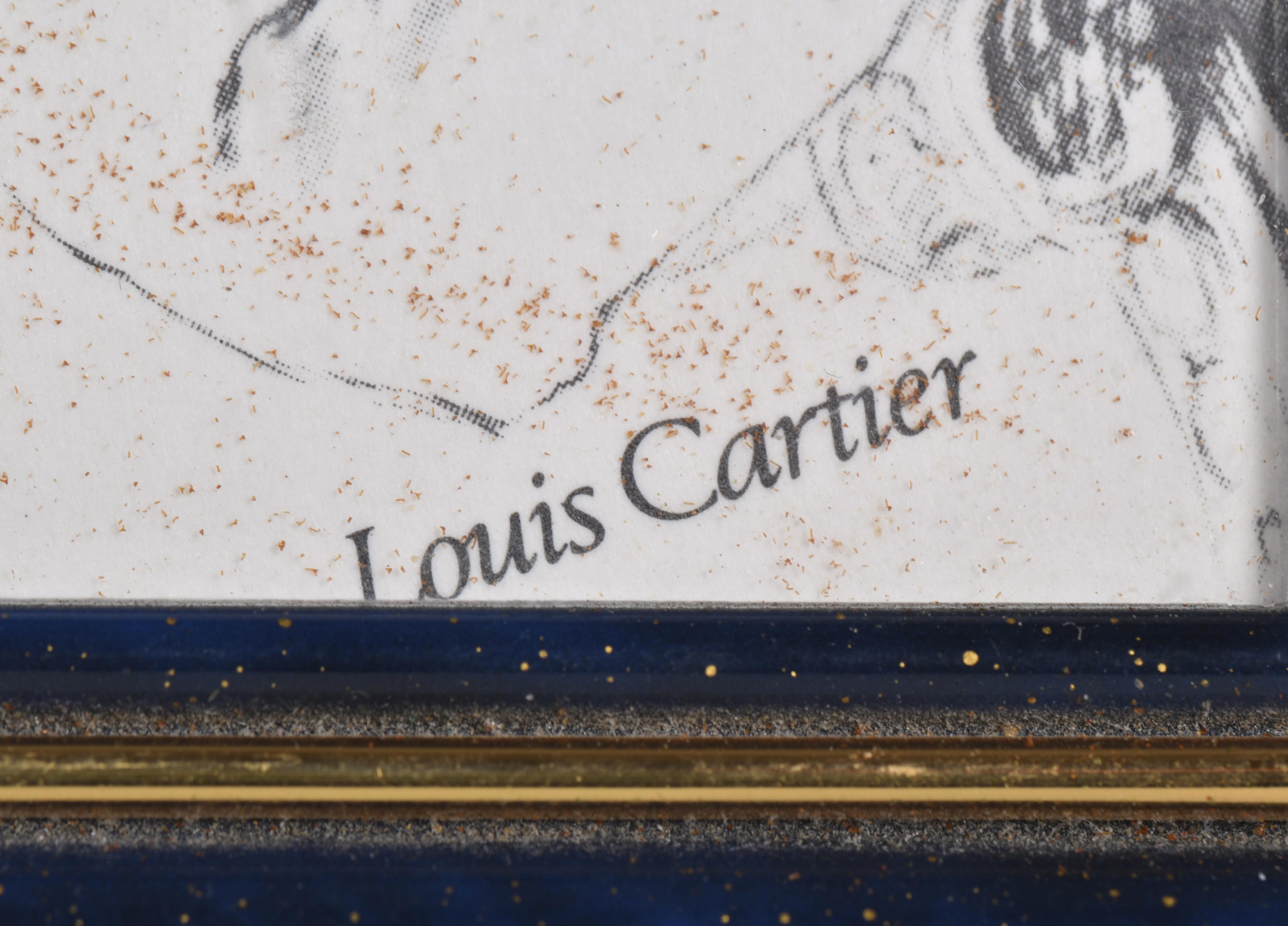 CARTIER. Portafotos modelo "Les Must". 