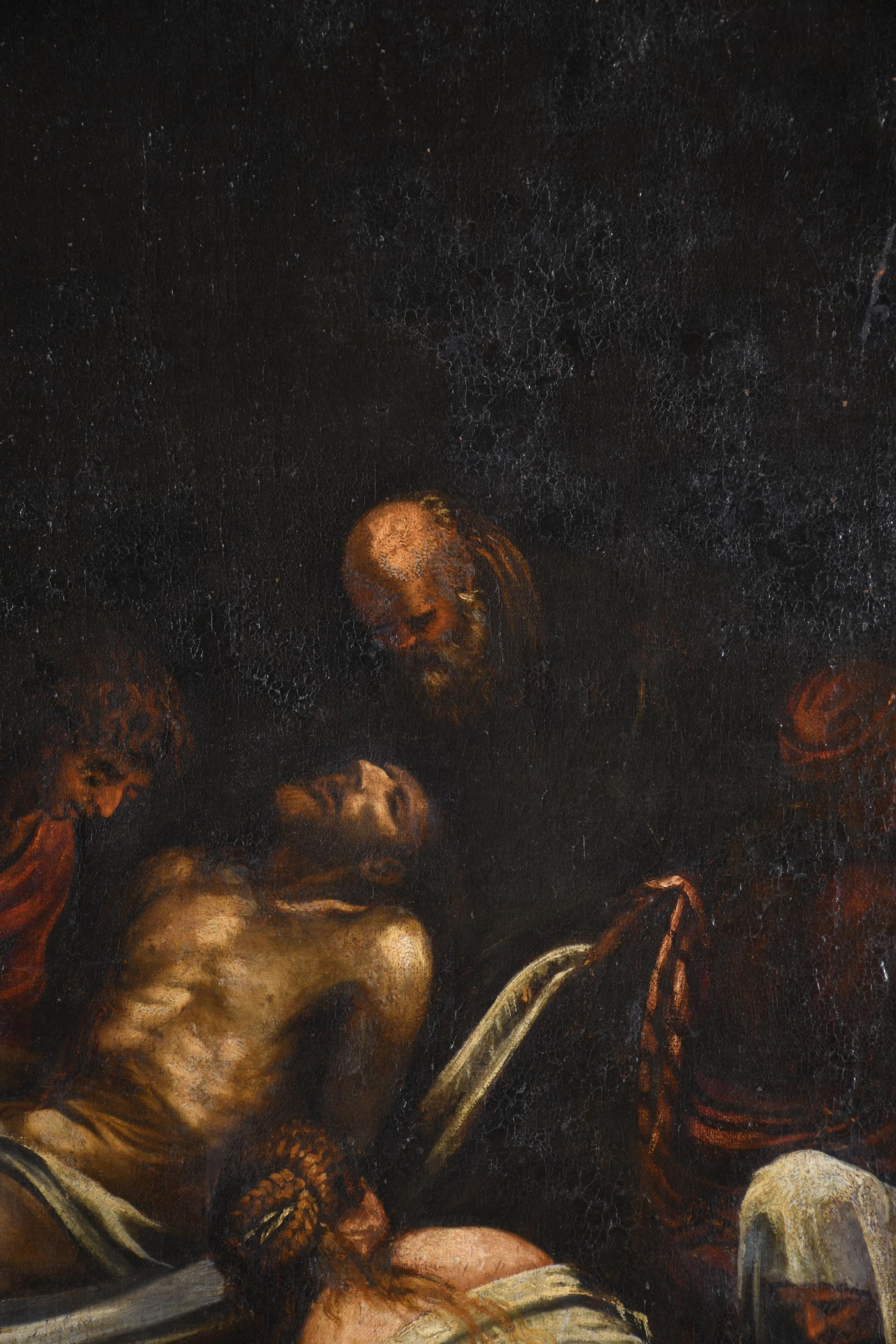 ESCUELA ITALIANA, SIGLO XVIII. "Descendimiento de Cristo", 