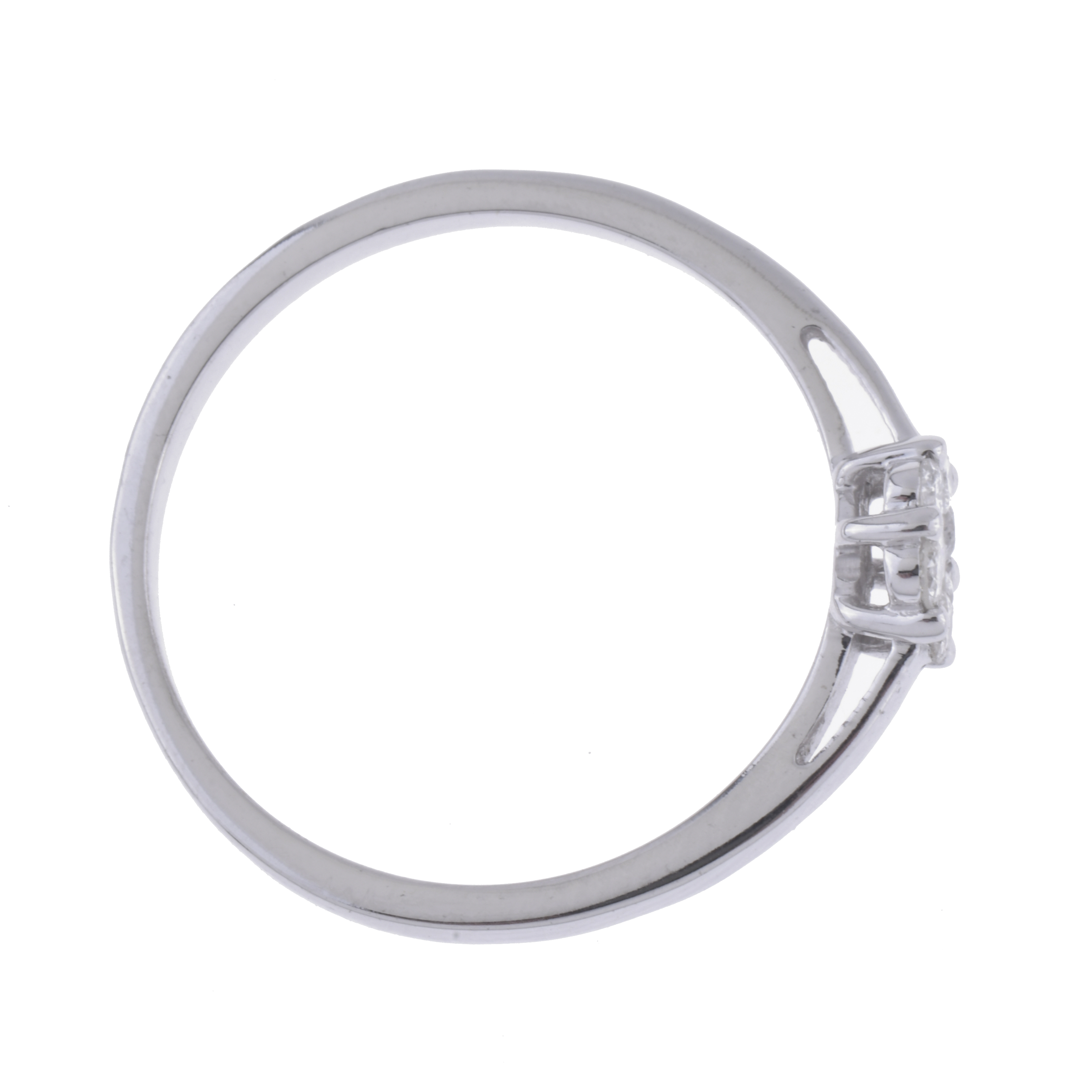 Sortija con rosetón de diamantes