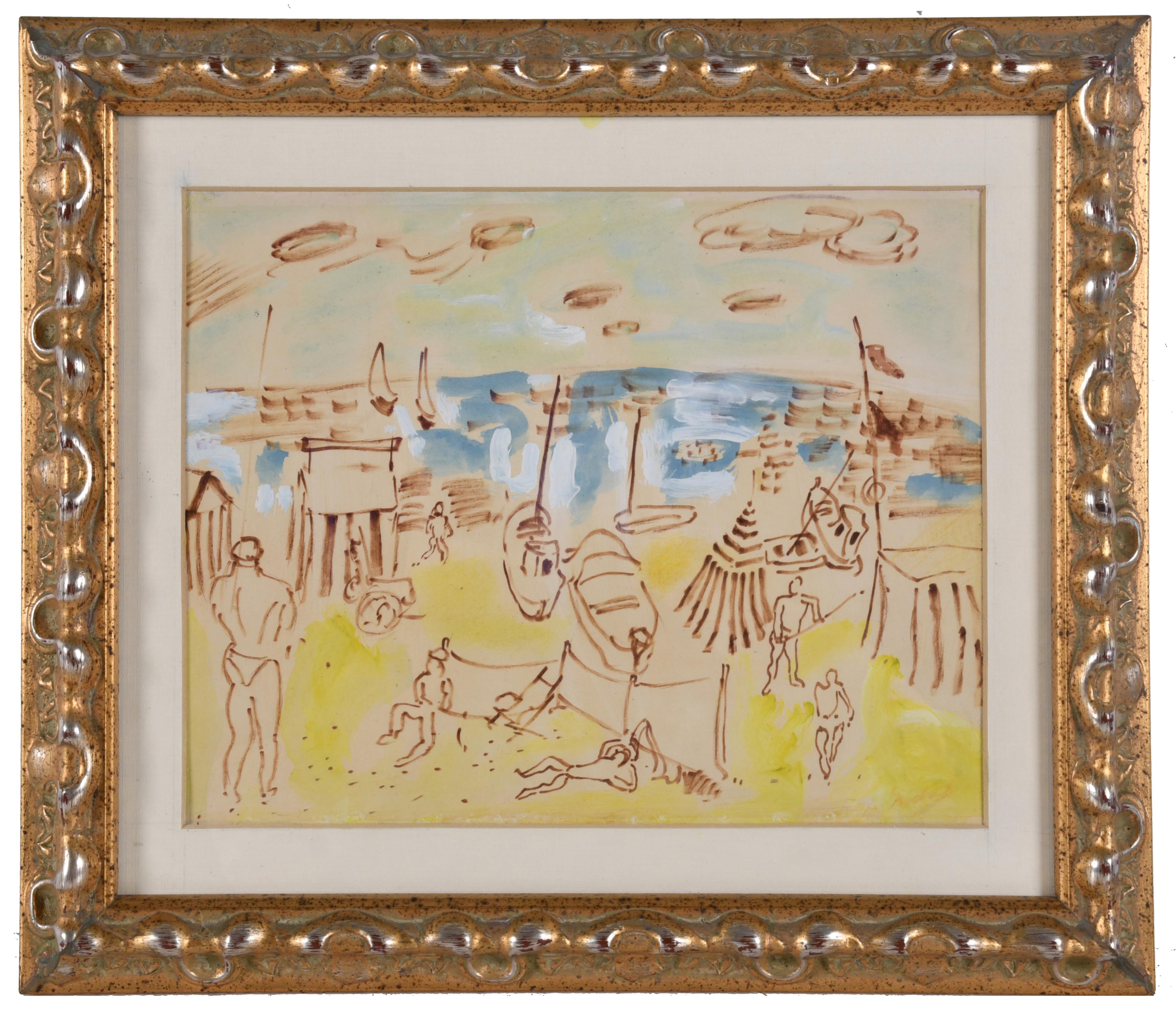 CARLES NADAL (1917-1998). "Playa".