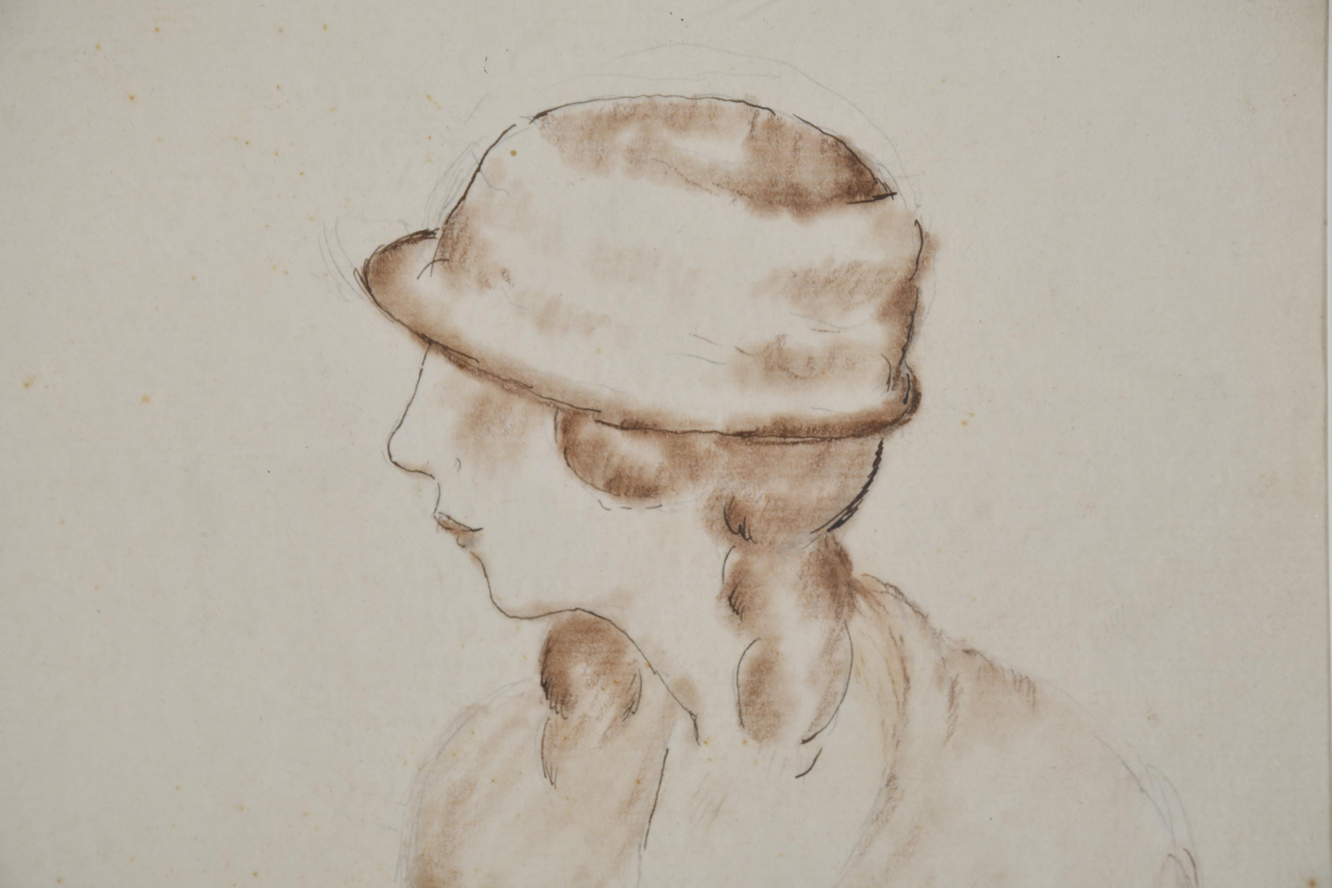 LLUÍS MERCADÉ (1898-?).  "Retrato dama".