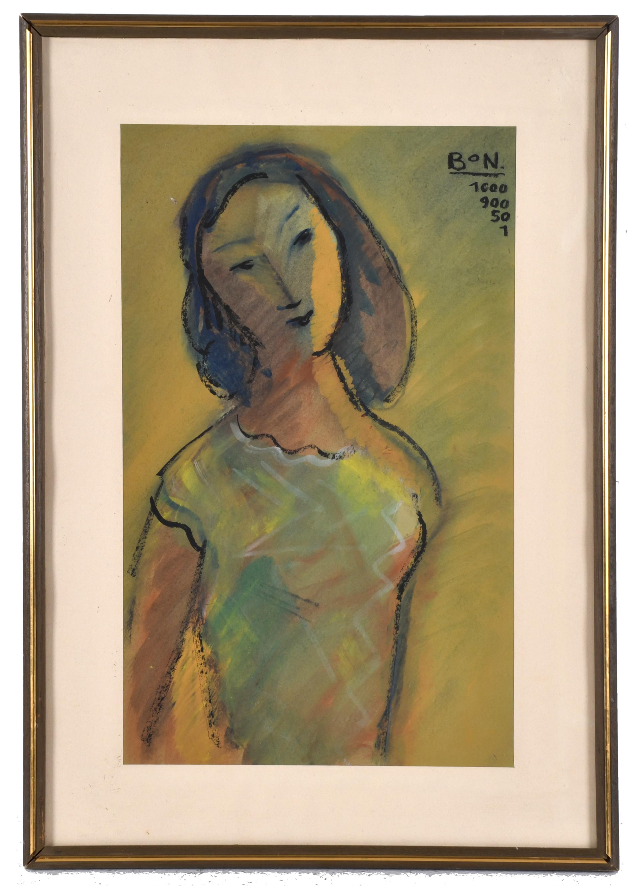 ROMÀ BONET SINTES "BON" (1886-1967).  "Retrato femenino", 1