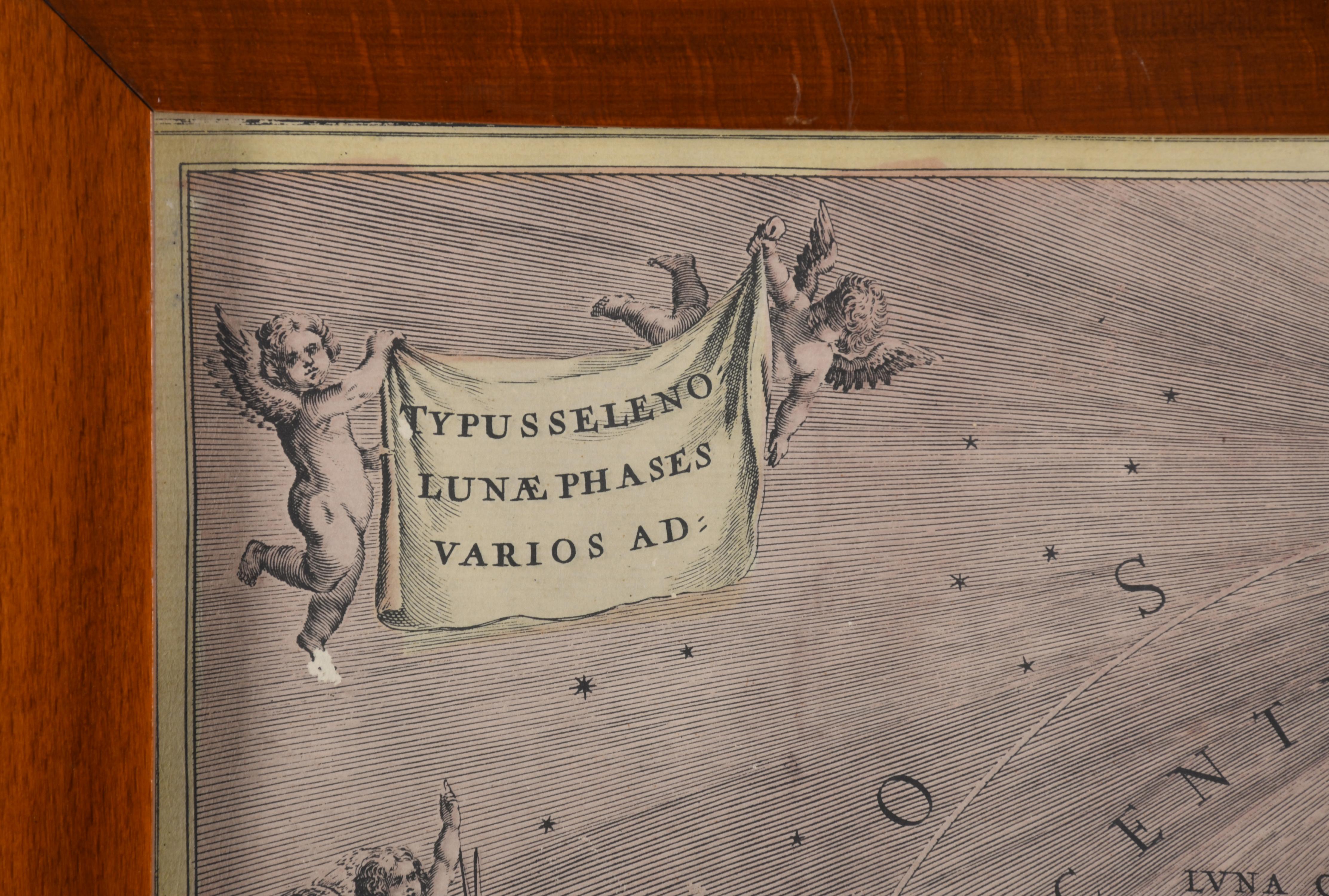 "Typus Seleno Lunae Phases varios ad Graphicus et Aspectus 