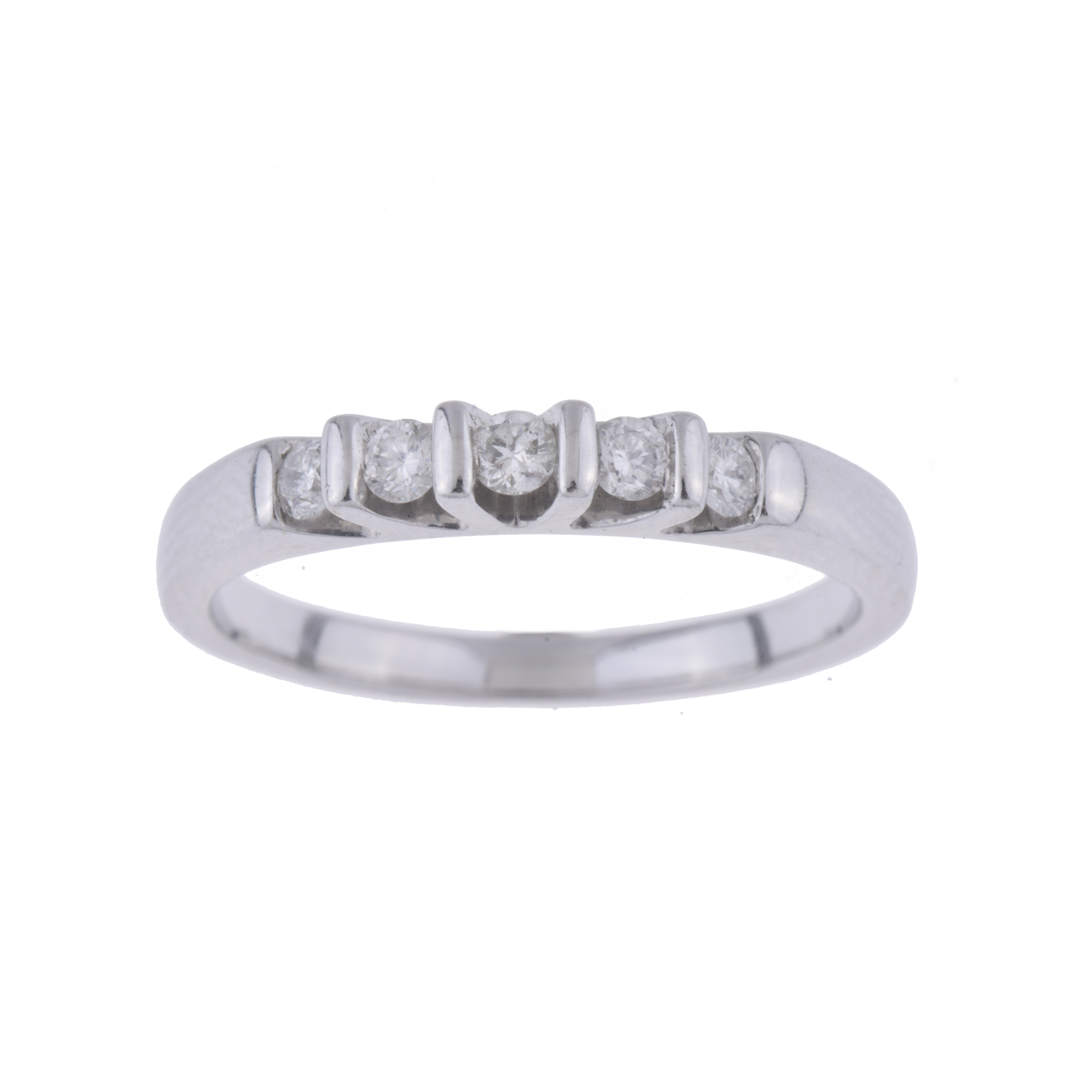 Sortija cinquillo de diamantes.