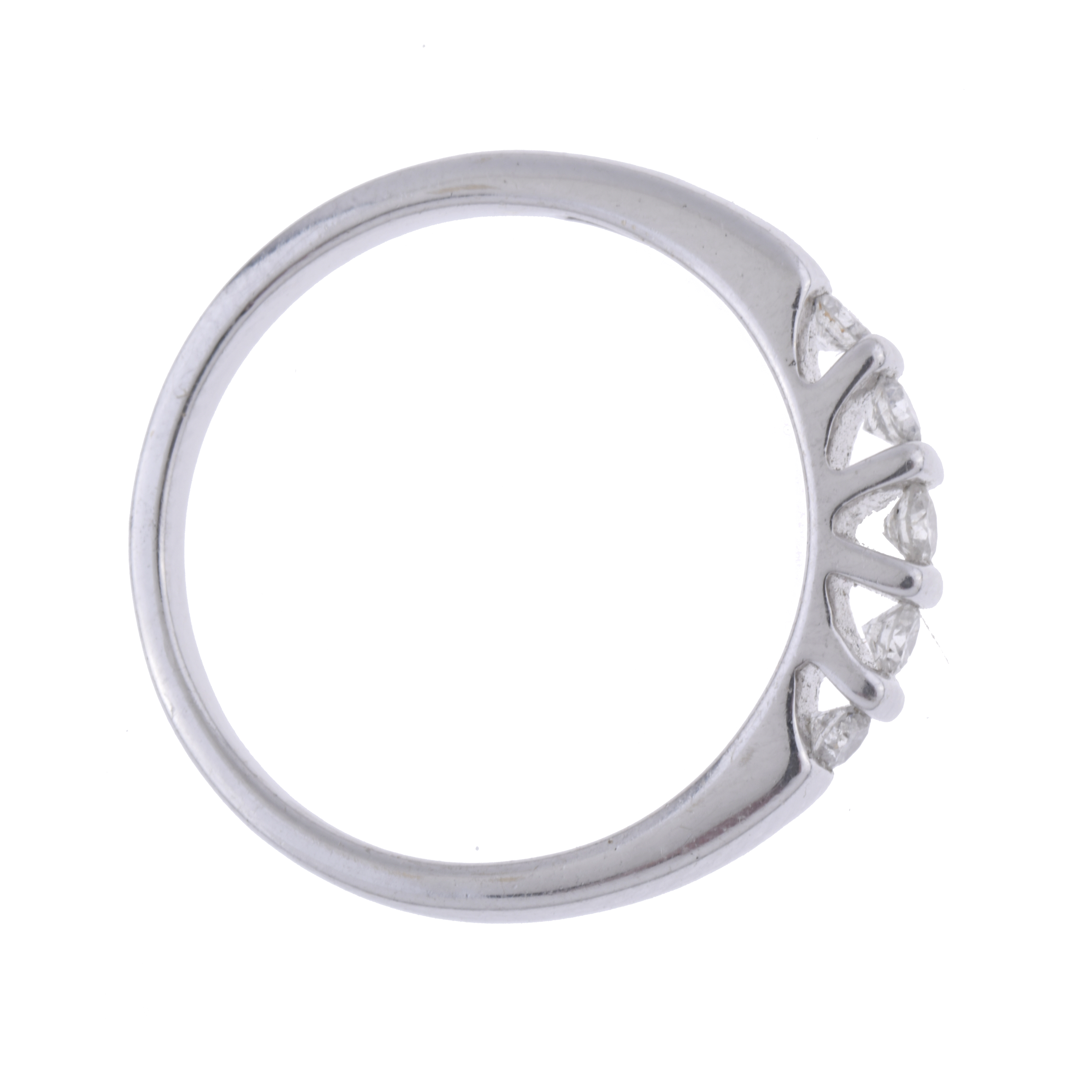 Sortija cinquillo de diamantes.