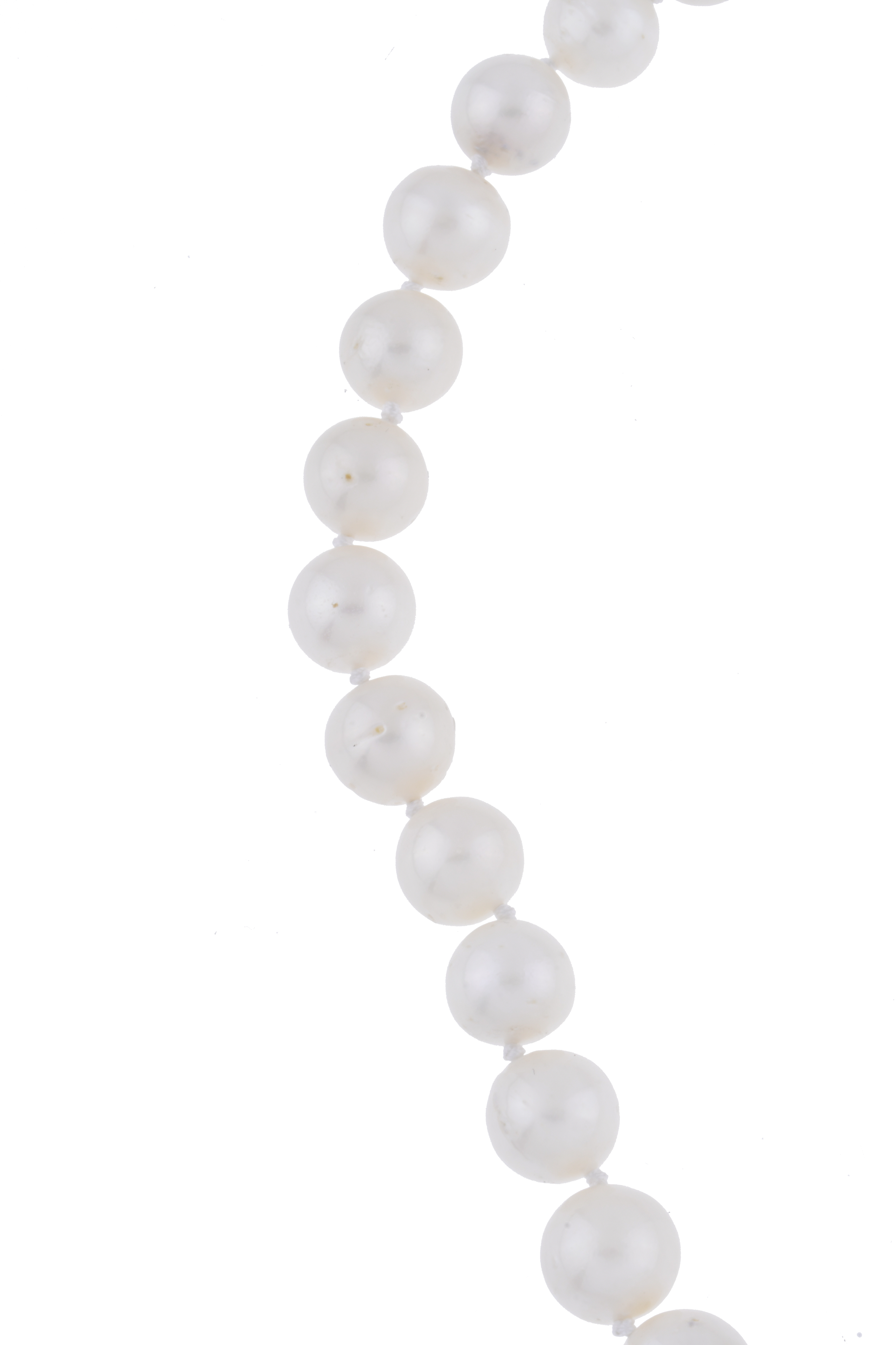 Collar de perlas australianas.