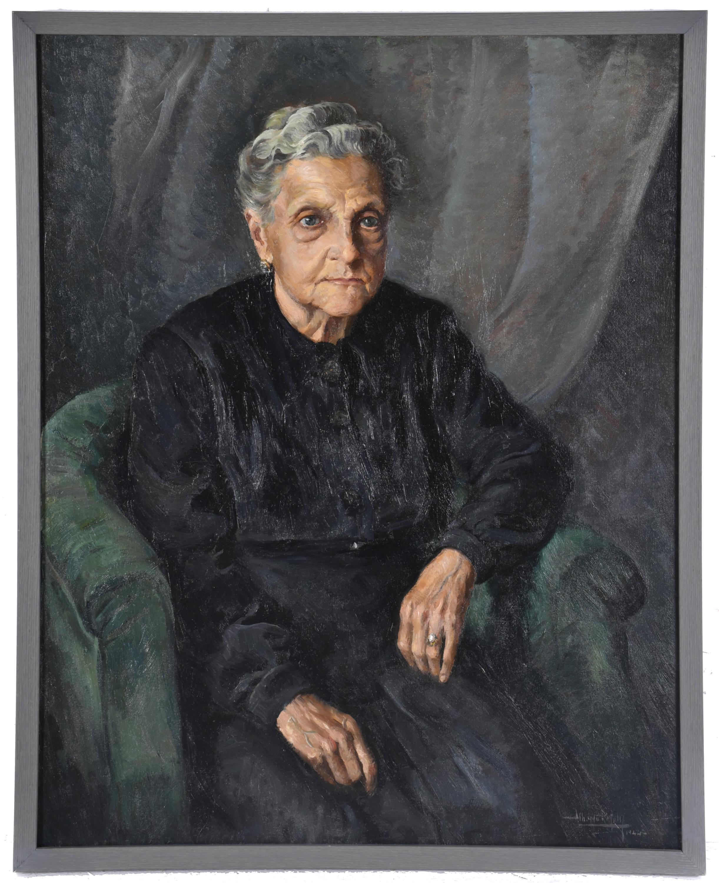 ALBERT RÀFOLS CULLARÉS (1892-1986).  "Retrato señora", 1944.