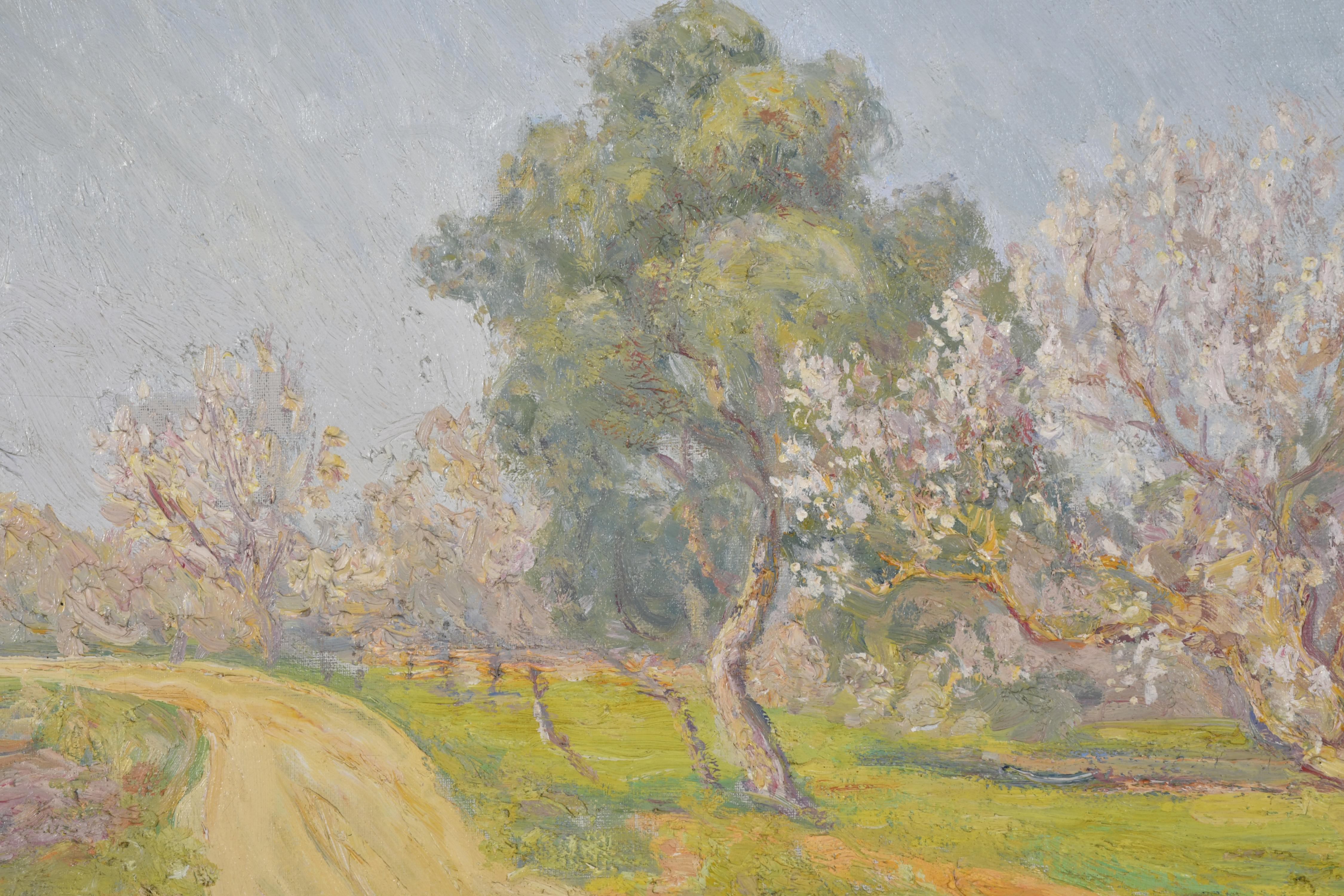 JAVIER WINTHUYSEN LOSADA (1874-1956).  "Camino con almendro