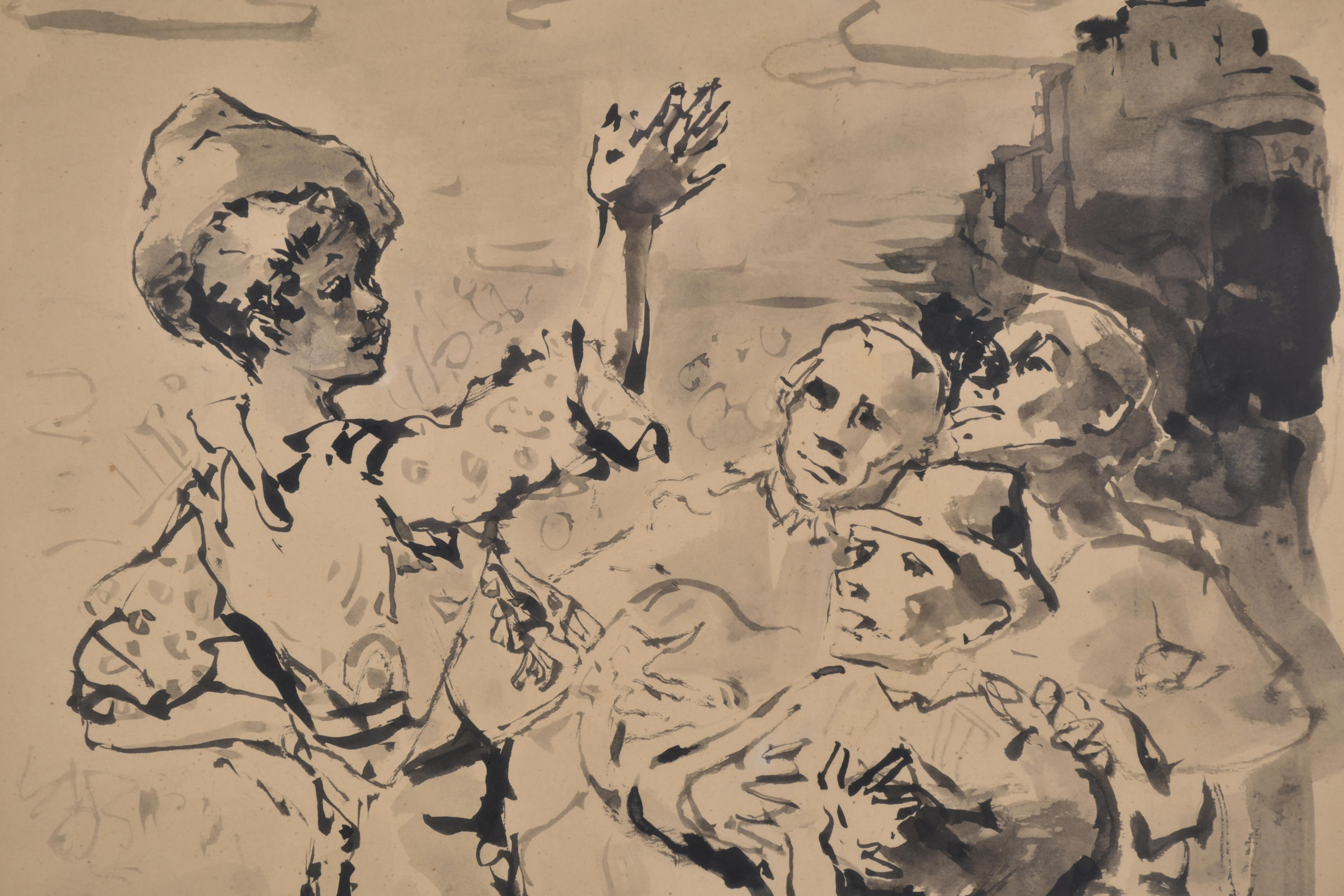 PERE CREIXAMS PICO (1893-1965). "Personajes".