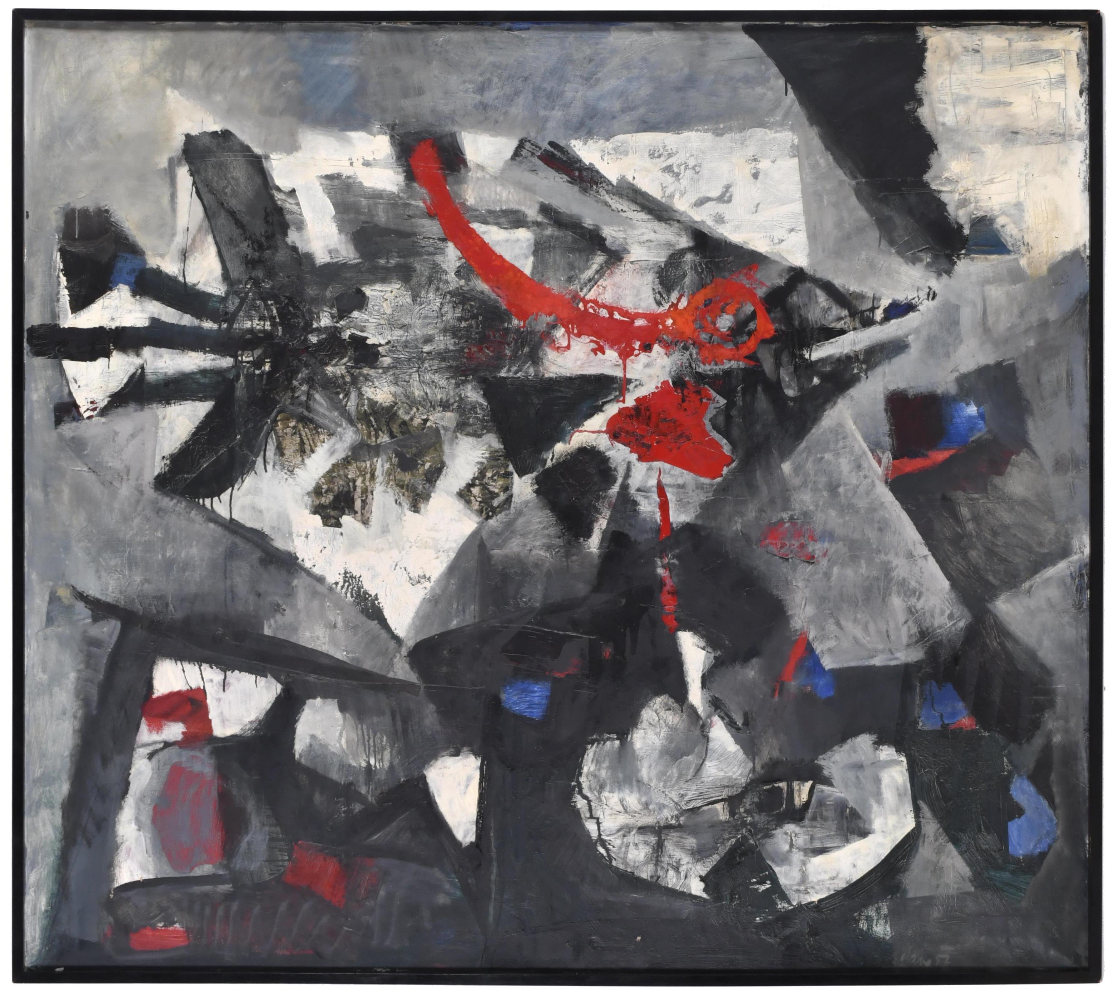 ANTONI CLAVÉ (1913-2005) "Le Roi de cartes", 1952.