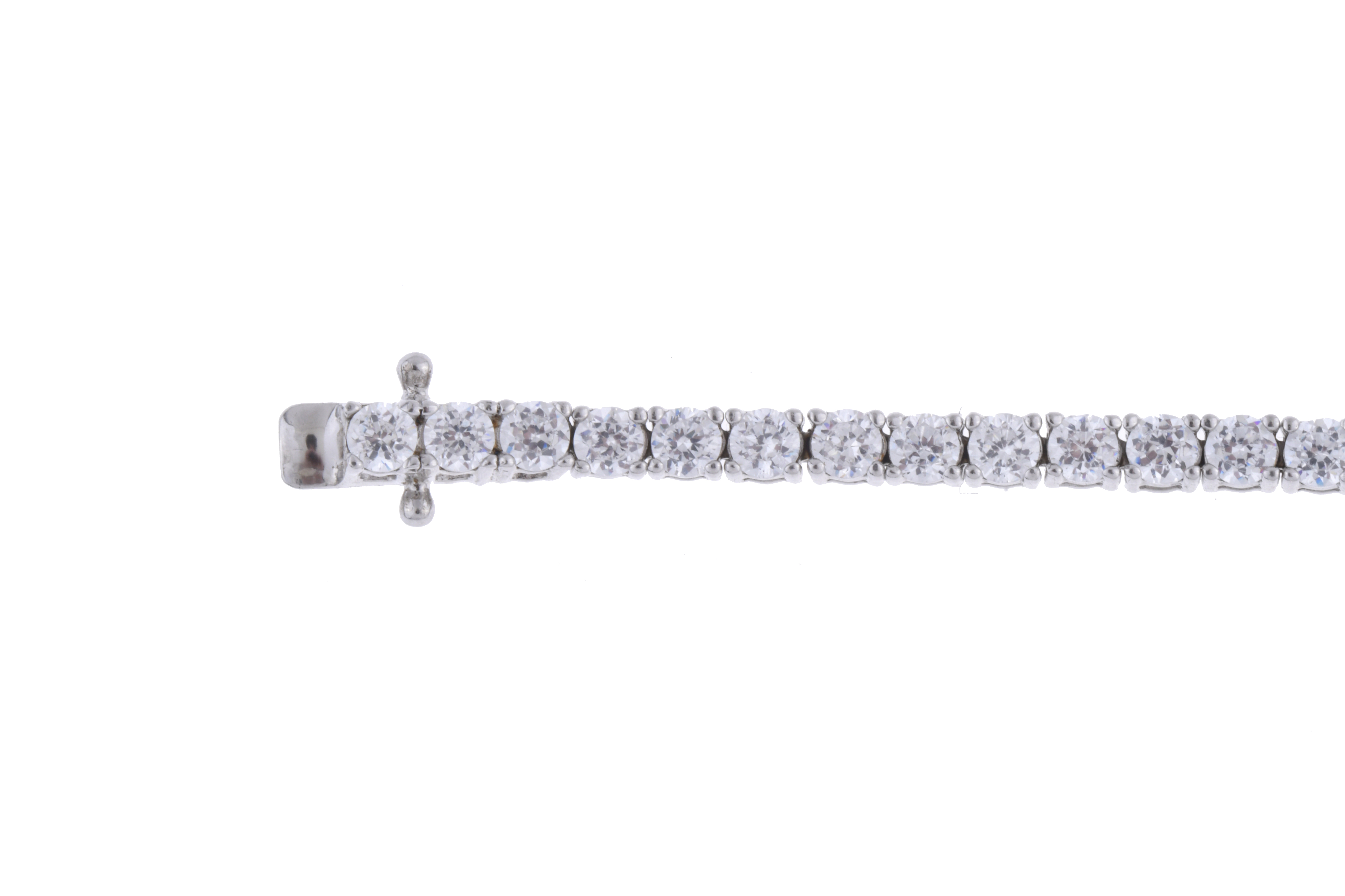 Pulsera riviére con circonitas.