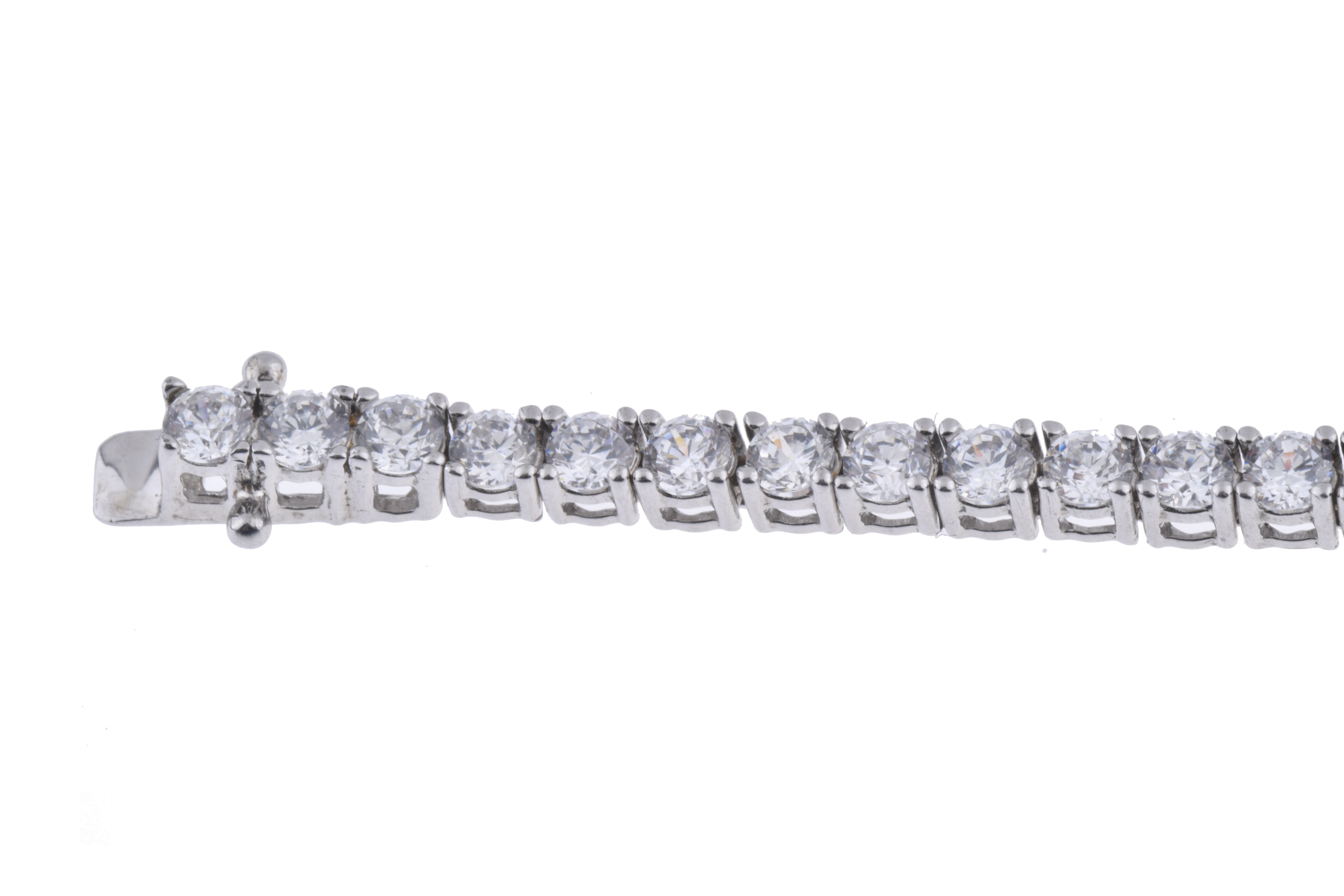 Pulsera riviére con circonitas.
