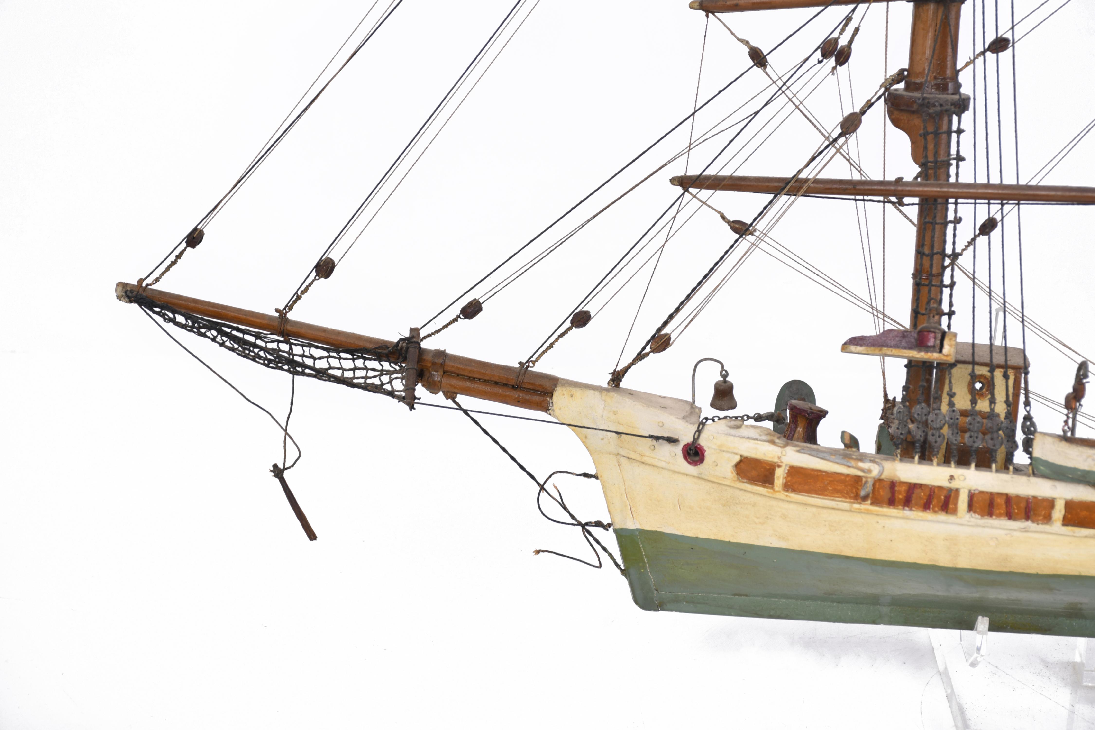 Maqueta de barco de pared, siglo XX. 
