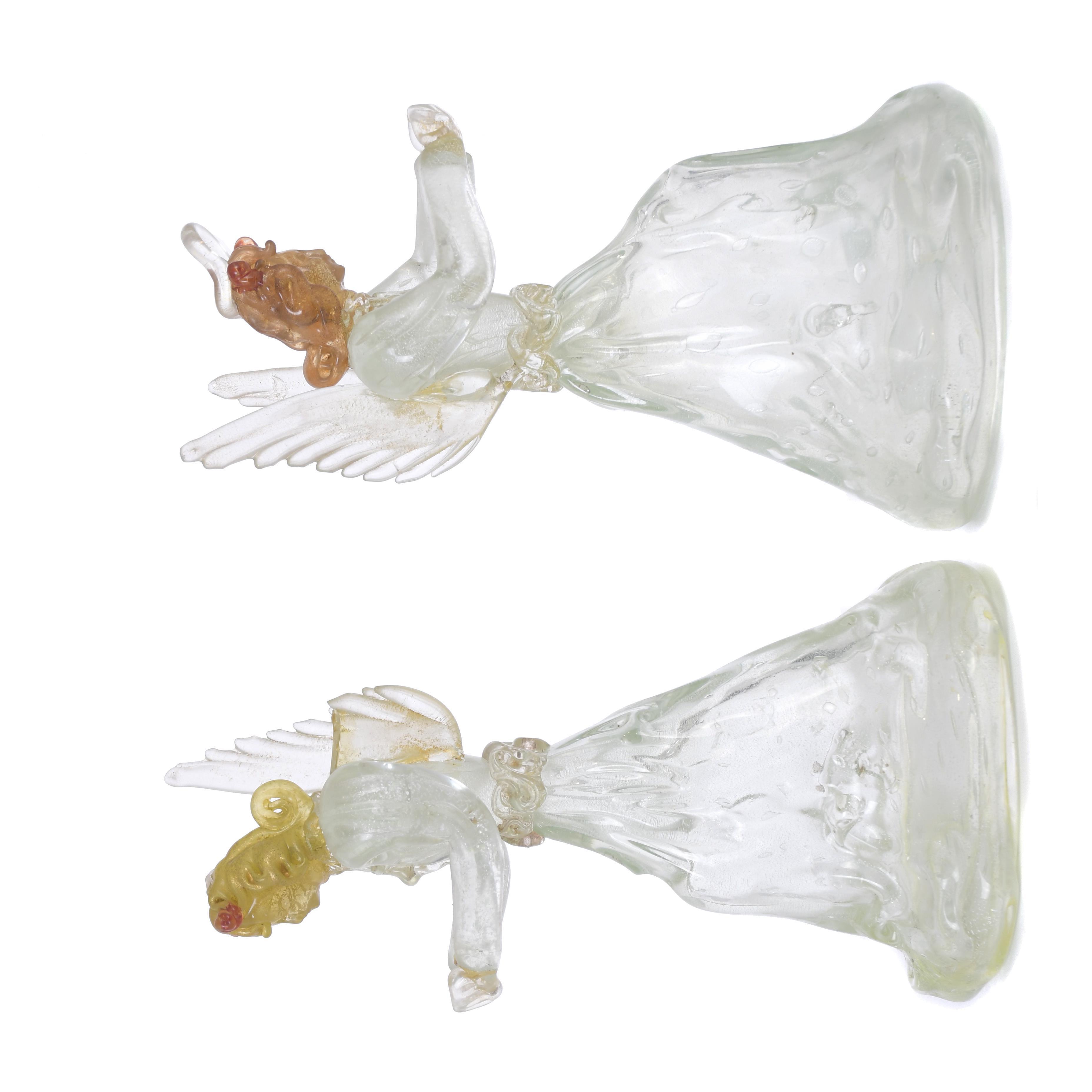 Pareja de ángeles, med. siglo XX. 