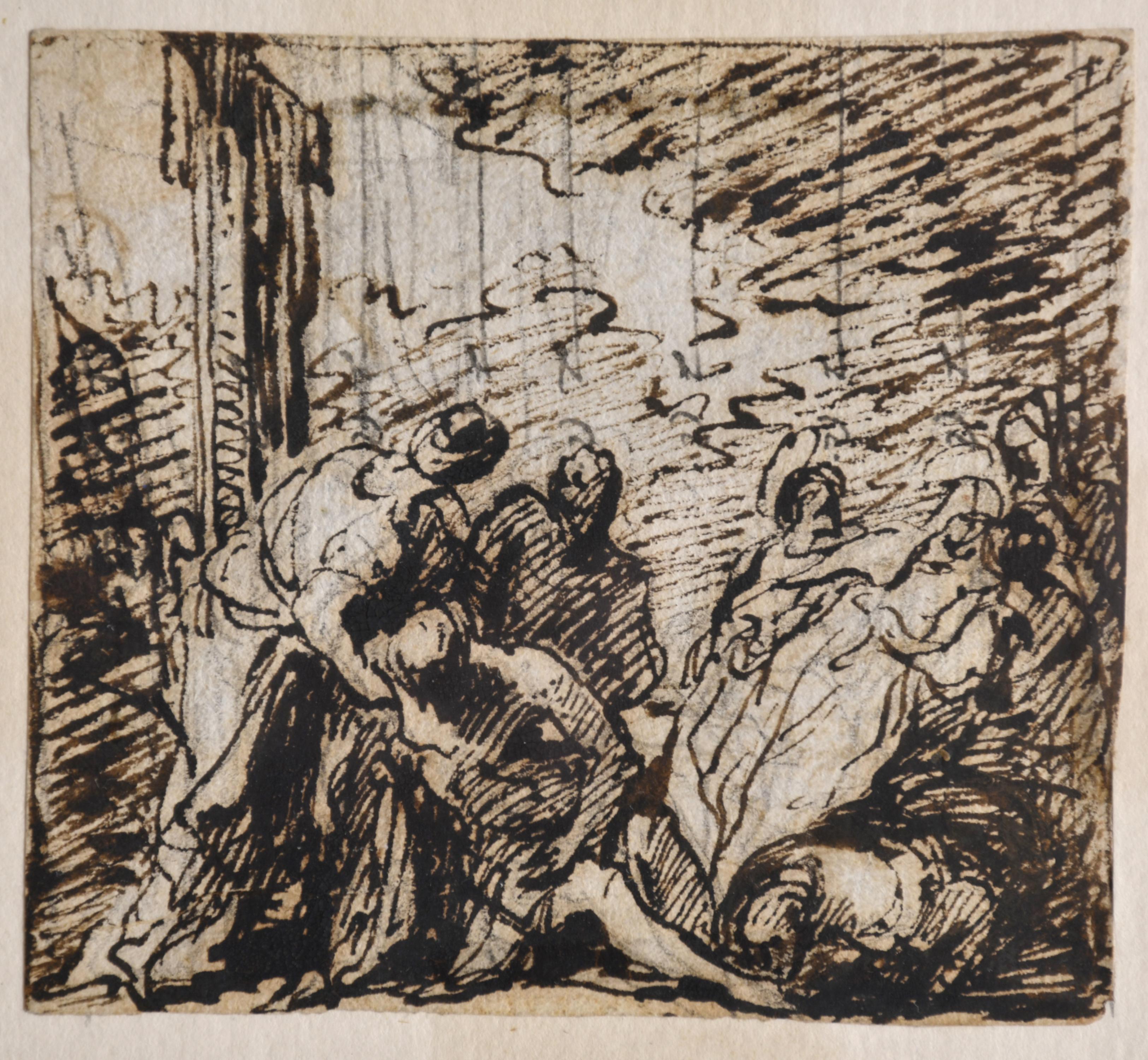 ESCUELA ITALIANA, SIGLO XVIII. Boceto.