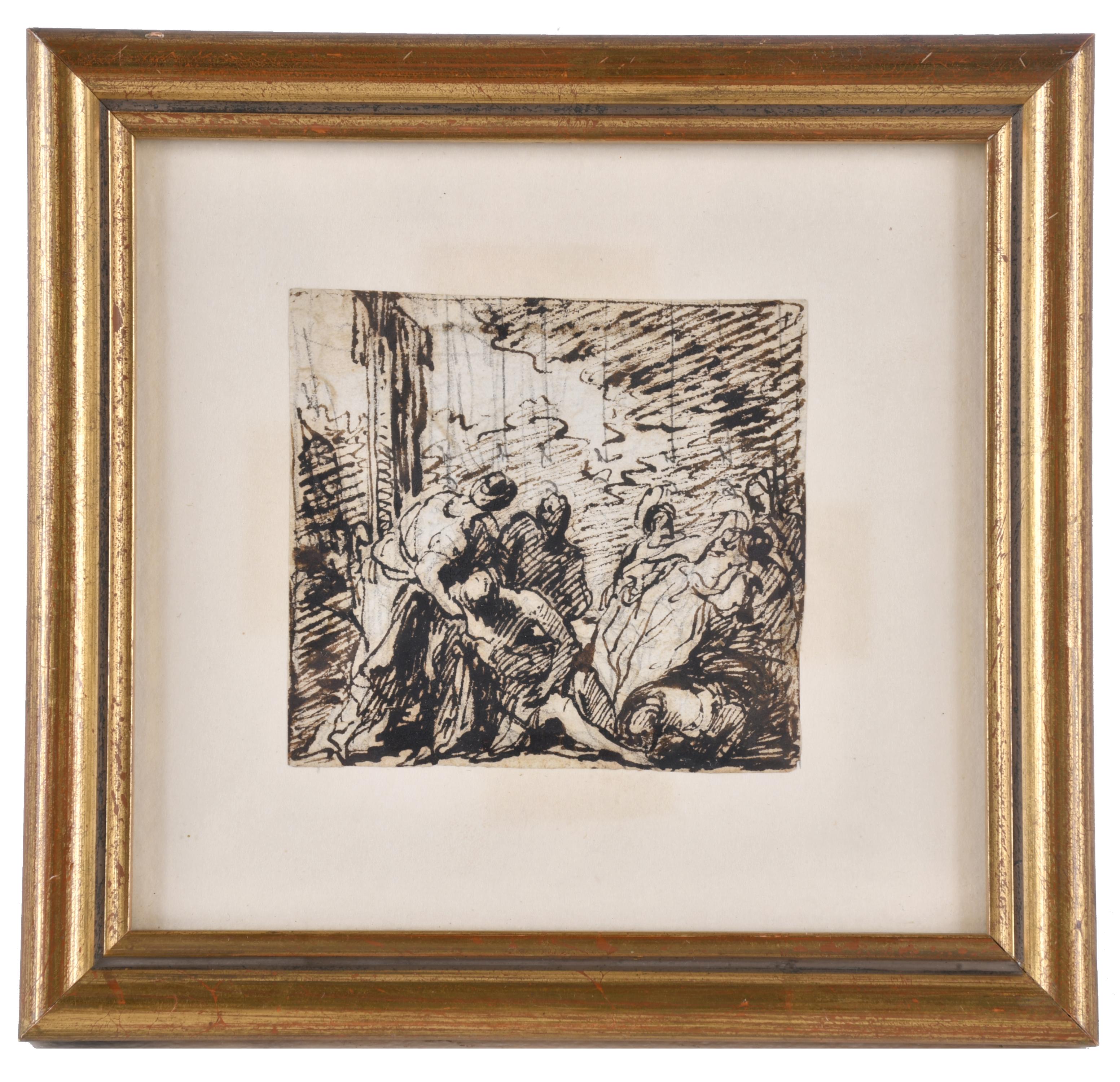 ESCUELA ITALIANA, SIGLO XVIII. Boceto.