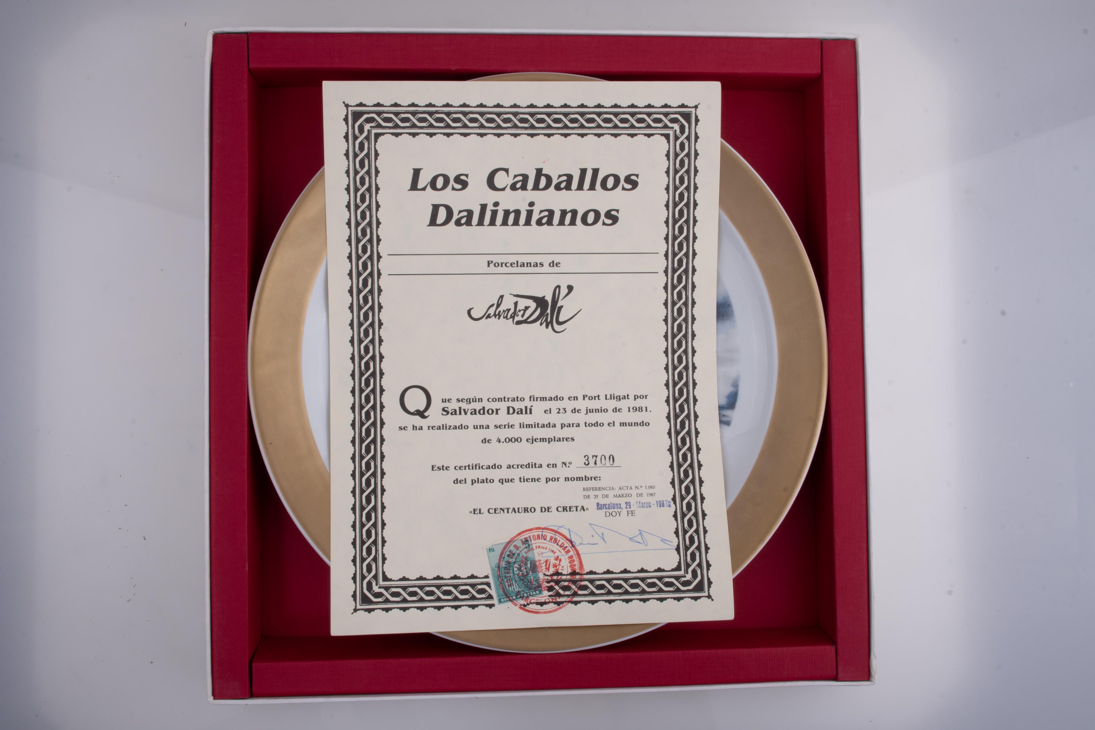 SALVADOR DALÍ I DOMÈNECH (1904-1989). Conjunto de cuatro pl