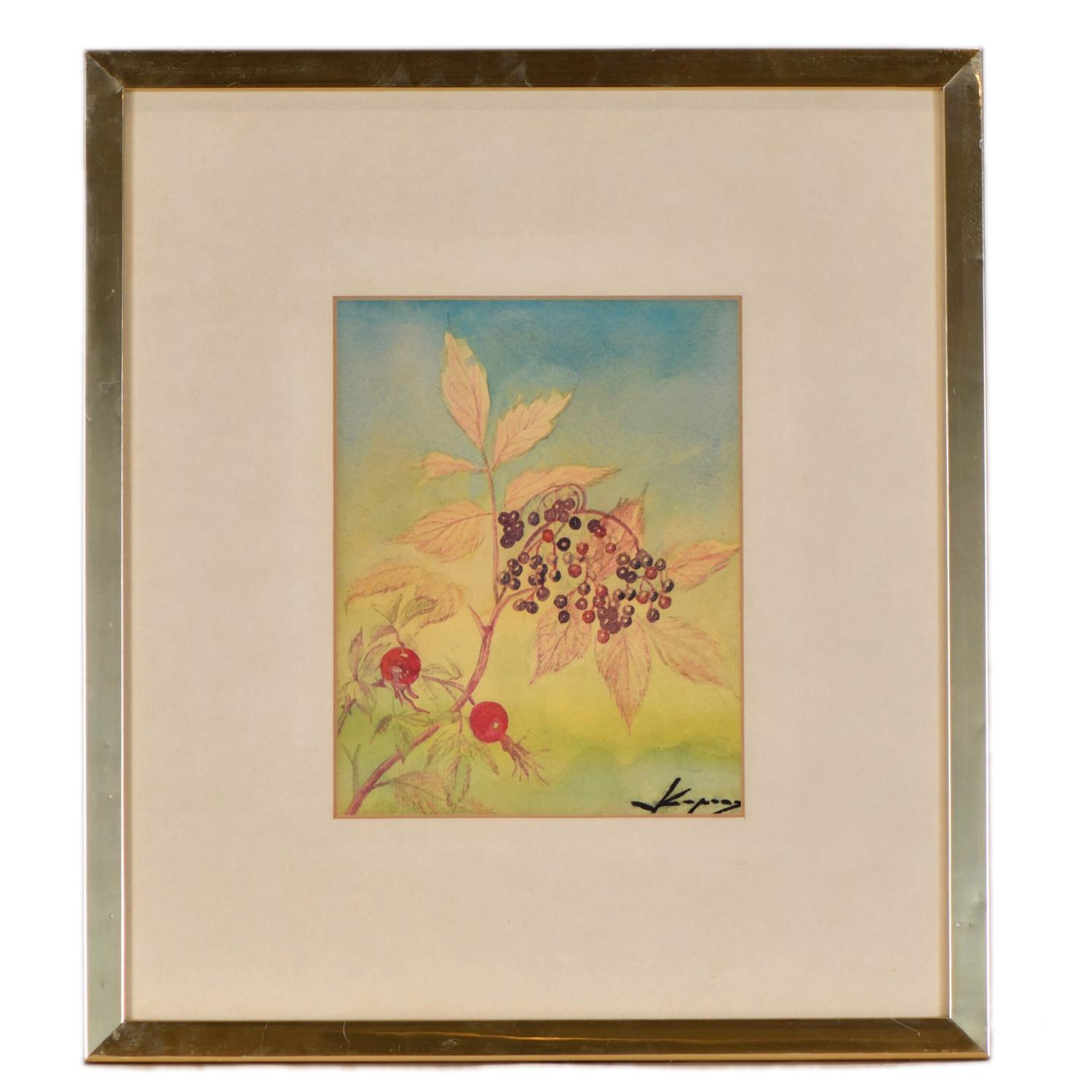 JOAN COPONS (1942). "Hojas y frutos".