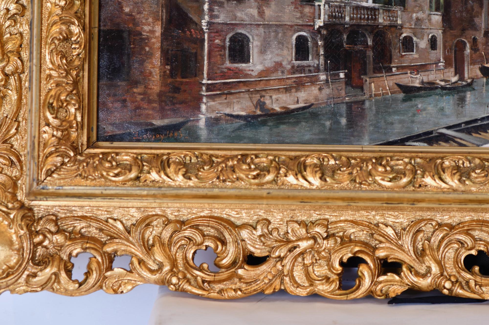 EDOUARD LOBJOY (XIX).  "el Palazzo del Camello", 1883.