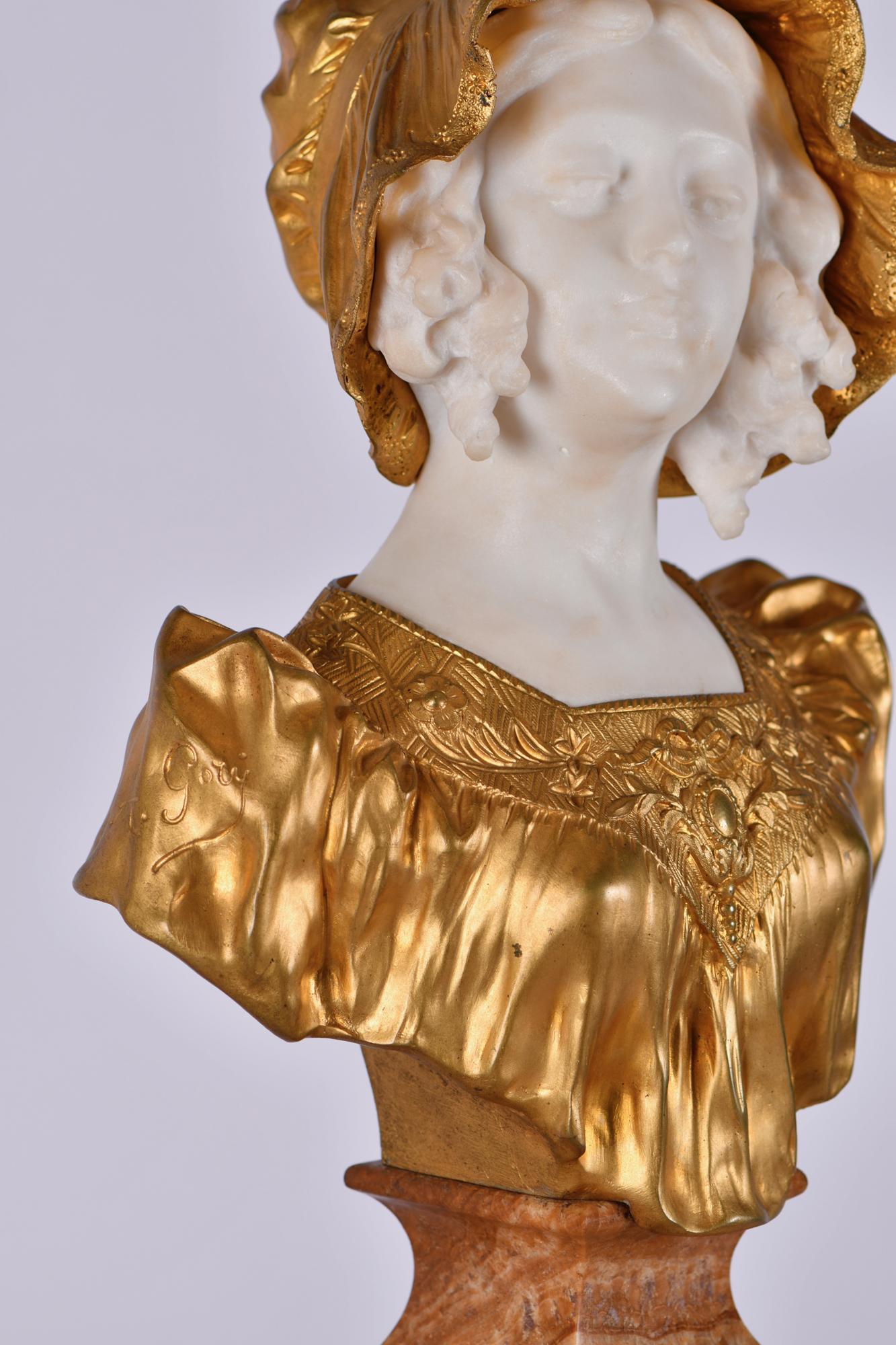 SIGUIENDO MODELOS DE AFFORTUNATO GORY (1869 - 1925). Busto 