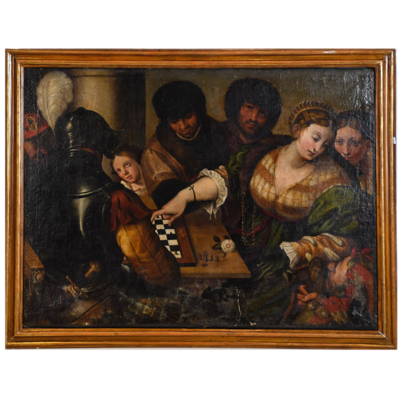 ESCUELA ITALIANA, SIGLO XVIII. "Juego de ajedrez".