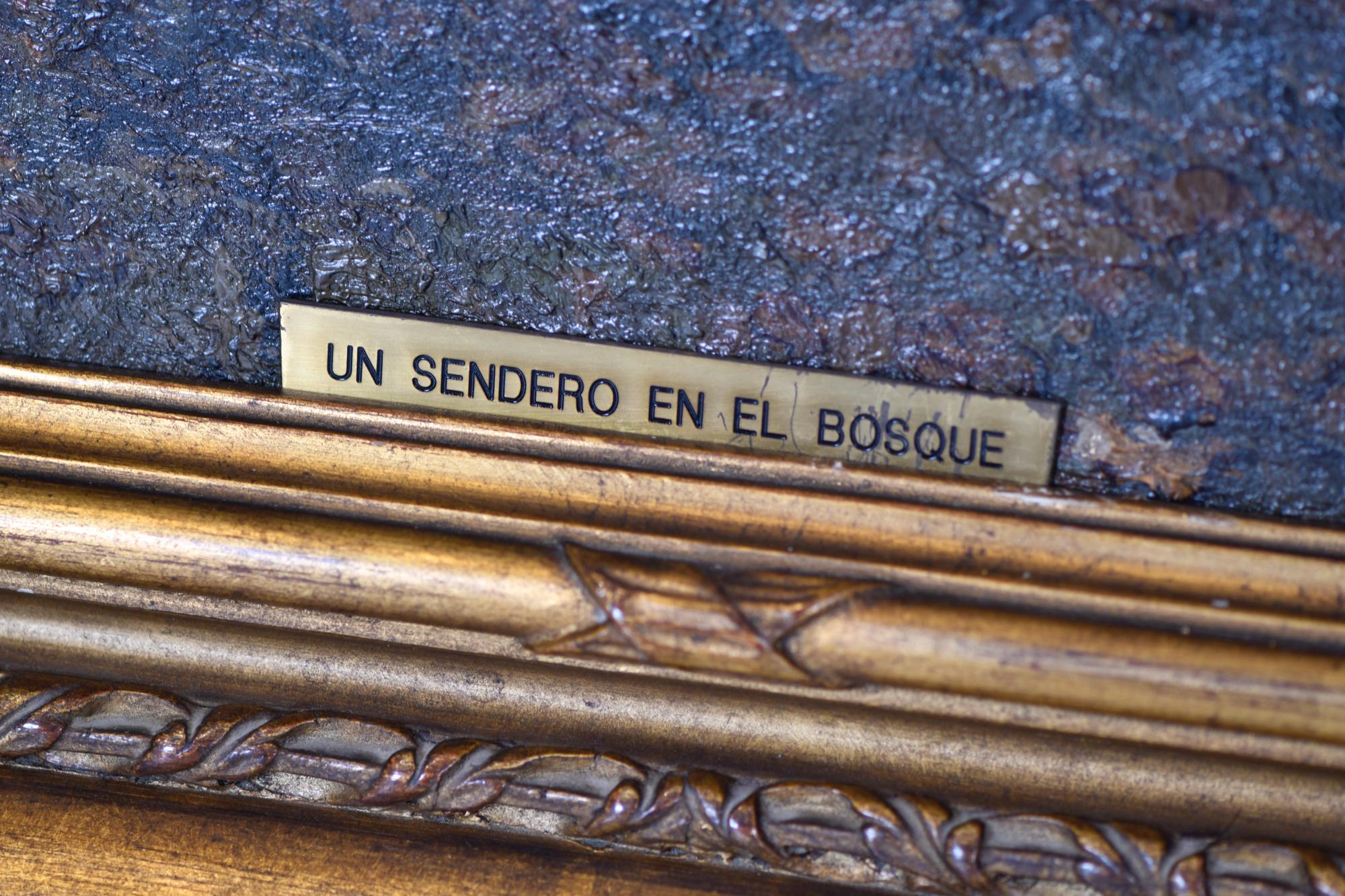 ESCUELA POSIBLEMENTE FRANCESA, SIGLO XIX-XX. “Sendero en el