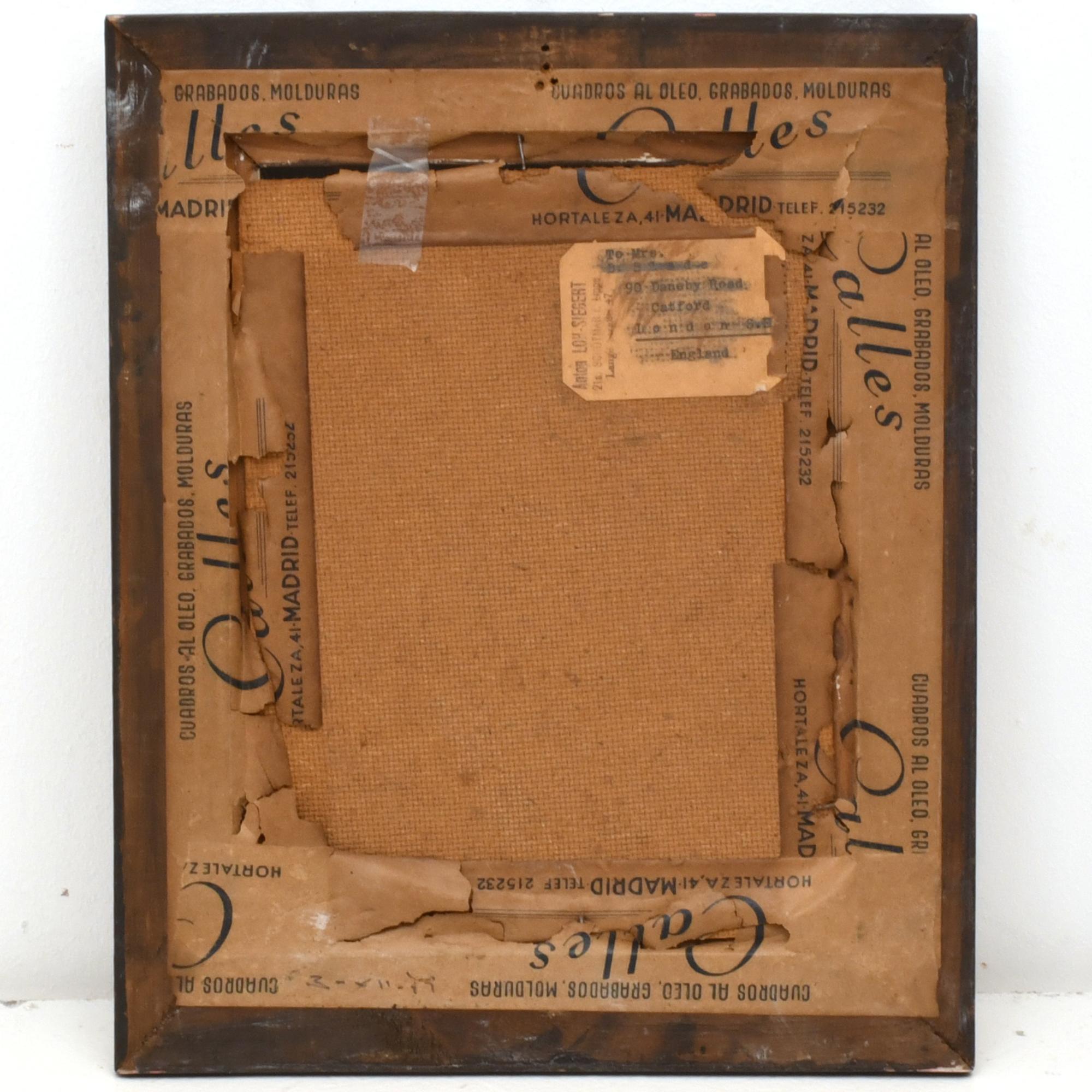 ESCUELA ESPAÑOLA, PPS. SIGLO XX. "Bodegón con jarrón azul d