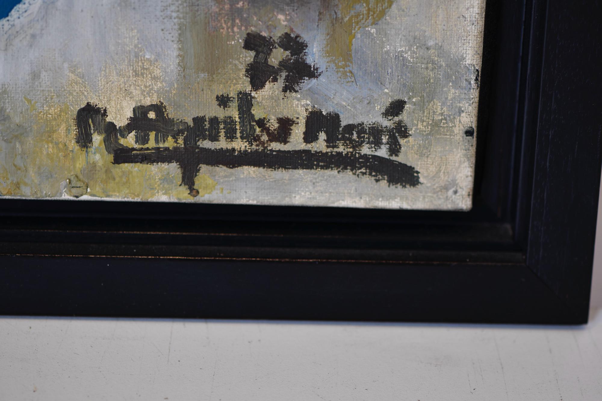 RAMÓN AGUILAR MORÉ (1924-2015). "Retrato femenino", 1977.