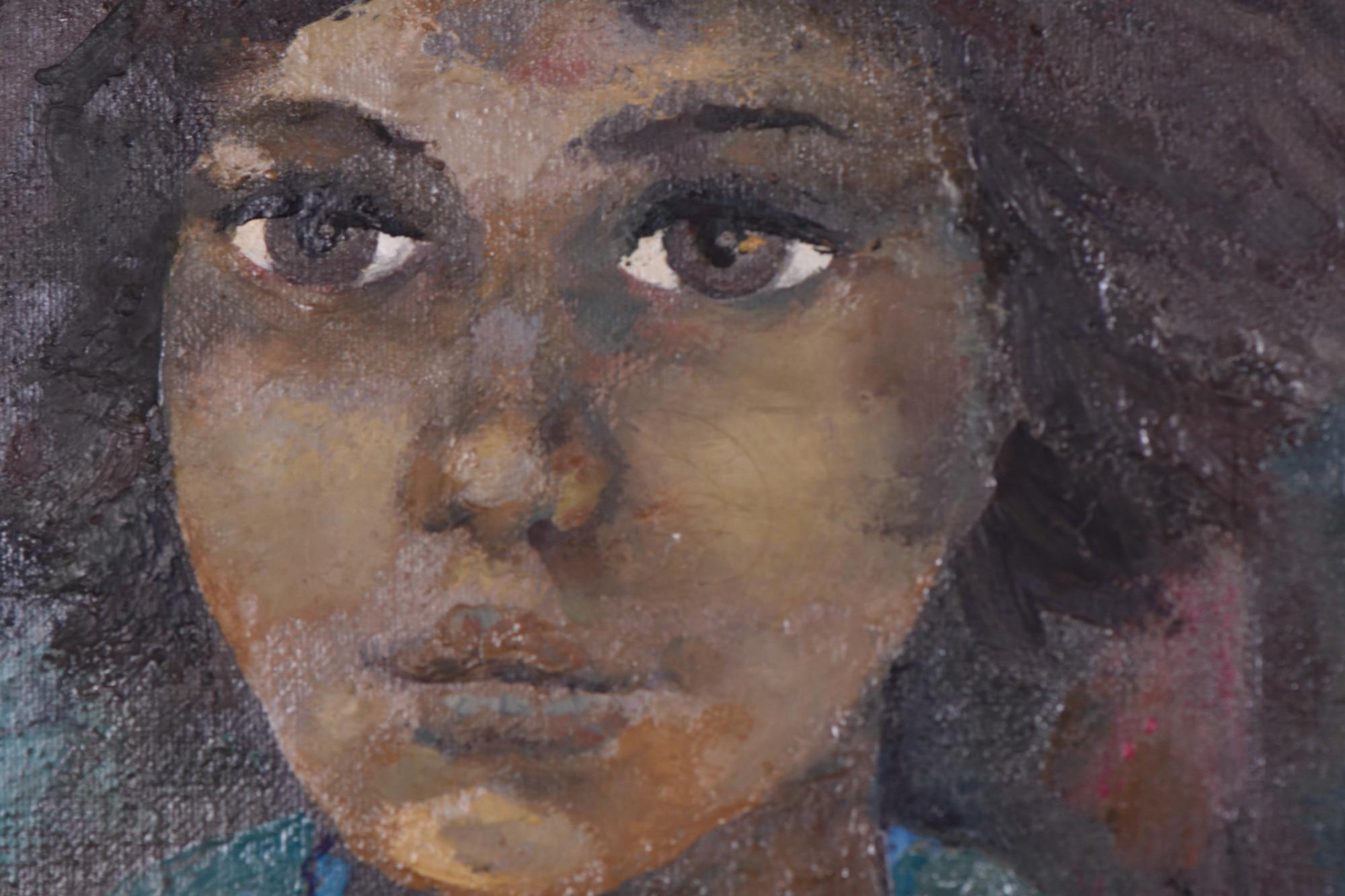 RAMÓN AGUILAR MORÉ (1924-2015). "Retrato femenino", 1977.