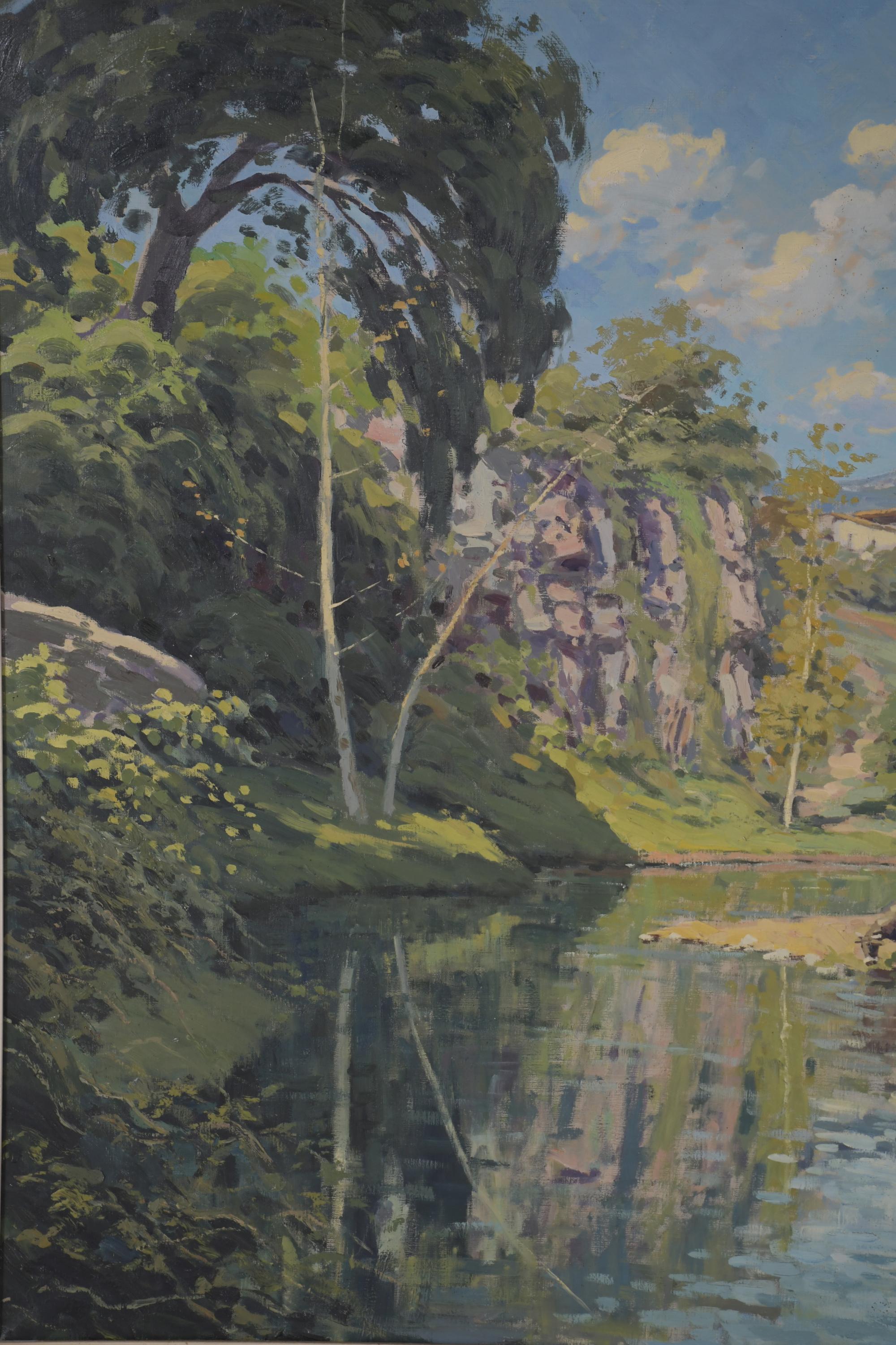 FRANCESC CARBONELL MASSABE (1928).  "La Riera", Sant Feliu 