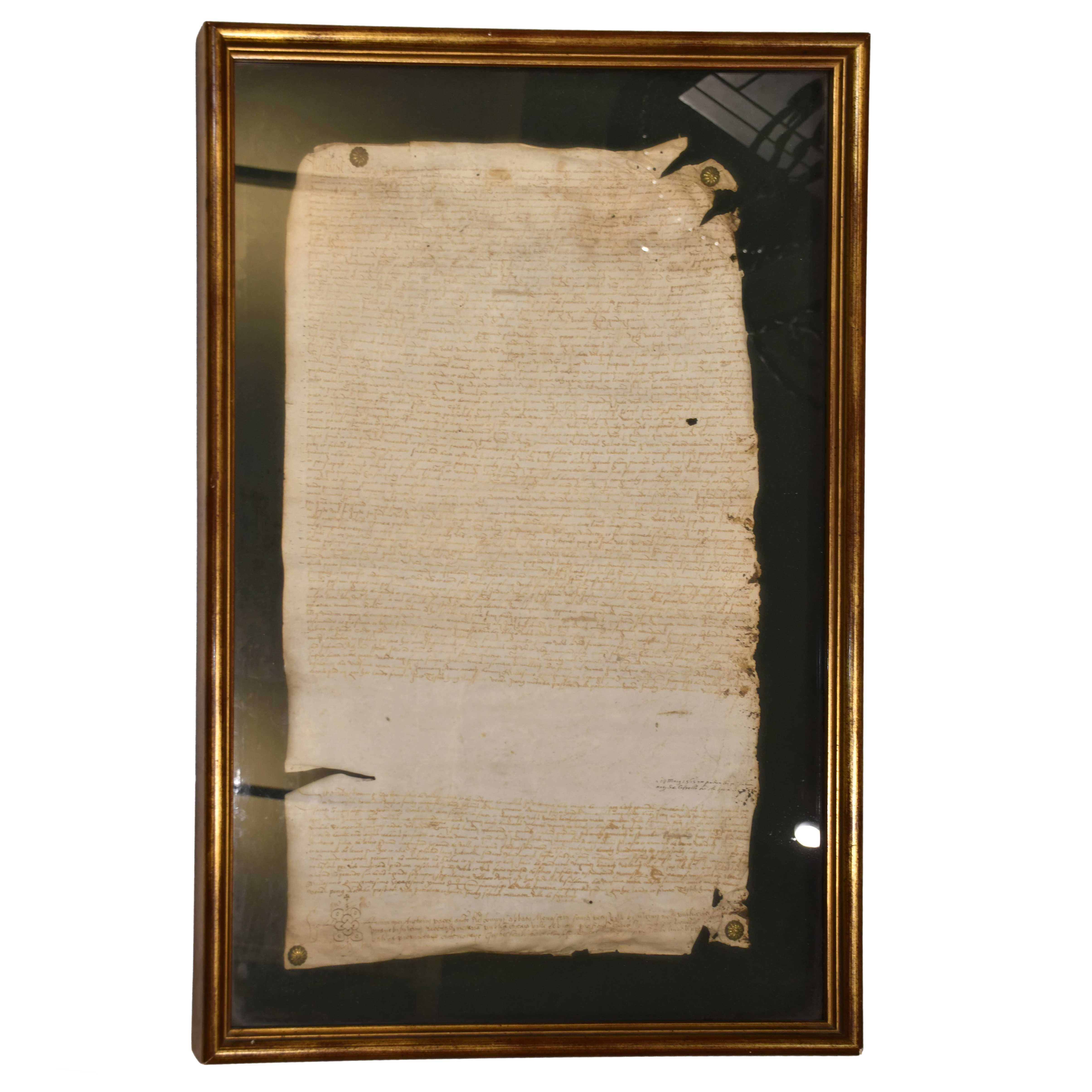 ATRIBUIDO A LA ESCUELA CATALANOARGONESA, documento notarial