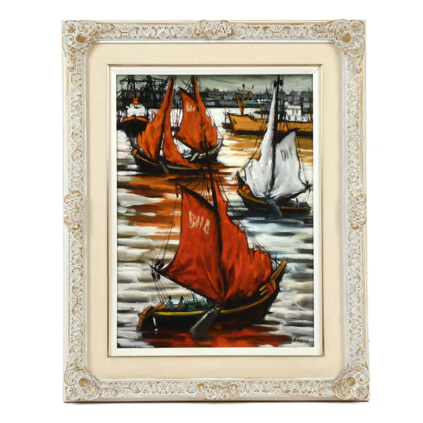 JESUS CASAUS MECHO (1926-2002). "Velas rojas nº5", 1988.