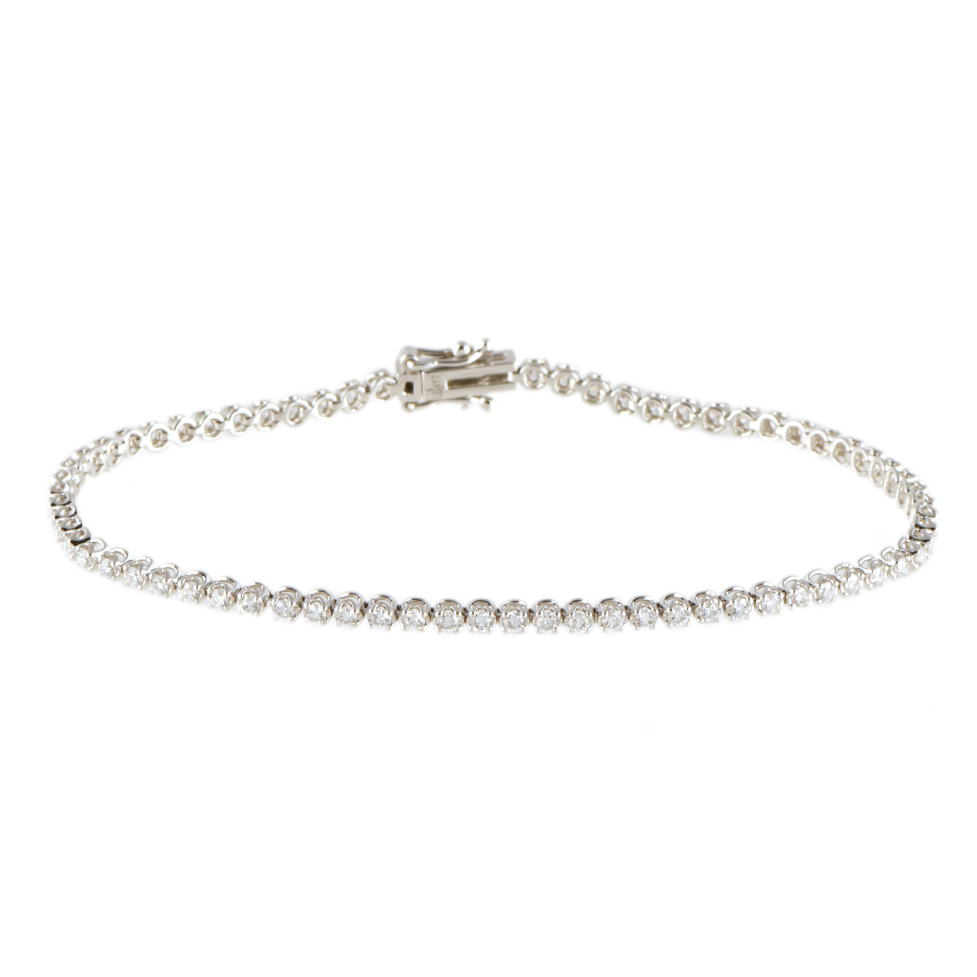 Pulsera riviére con diamantes "lab grown".