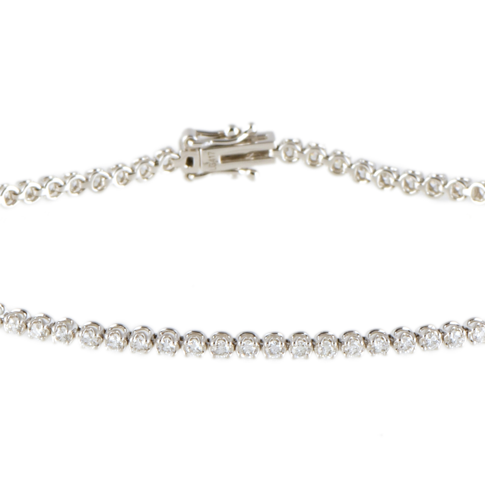 Pulsera riviére con diamantes "lab grown".