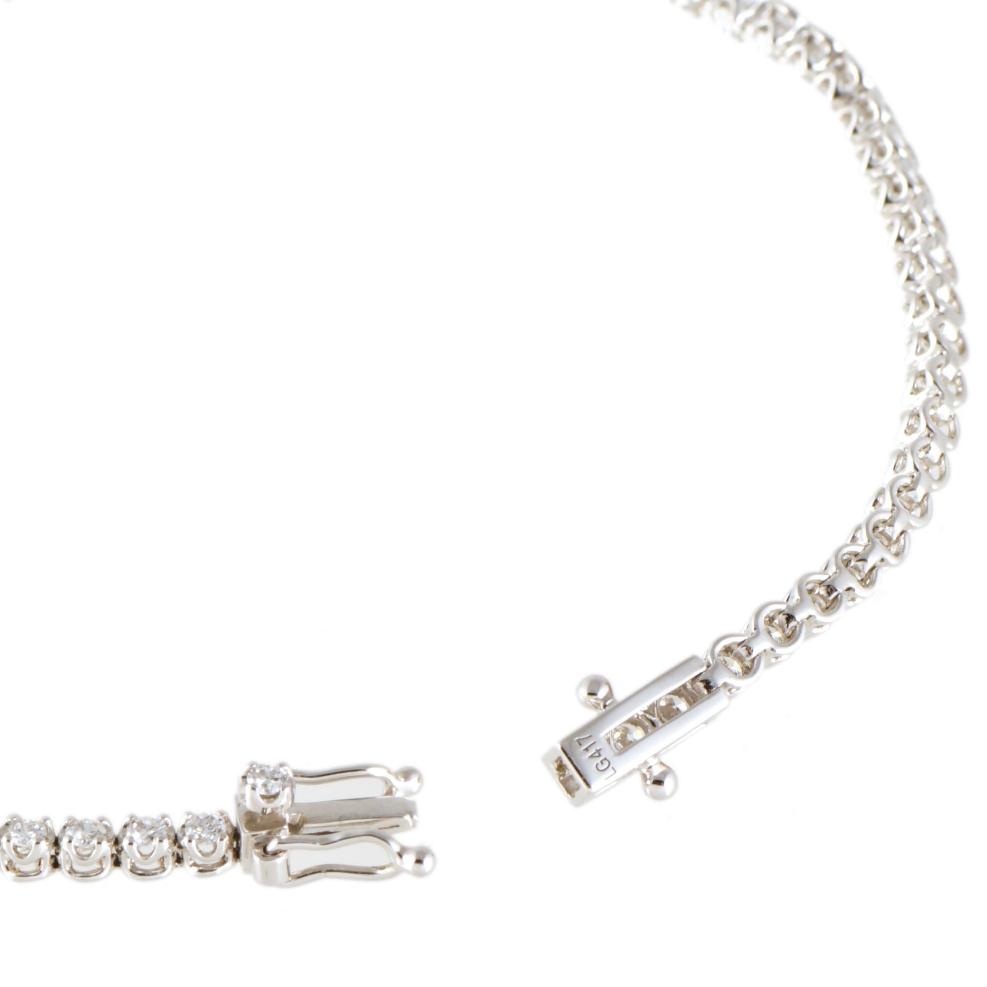 Pulsera riviére con diamantes "lab grown".