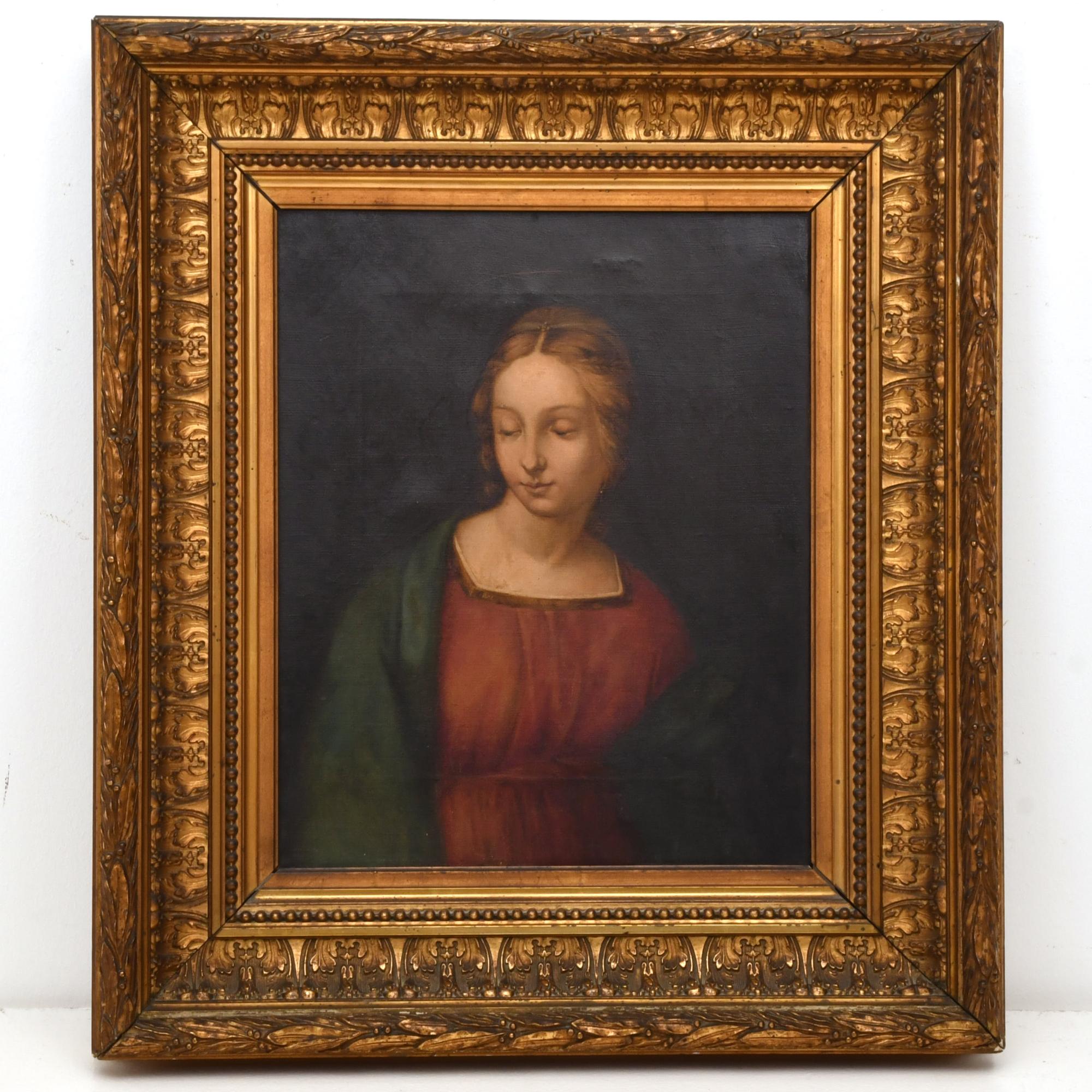 ESCUELA, PROBABLEMENTE ITALIANA,SIGLO XIX. "Retrato de la V