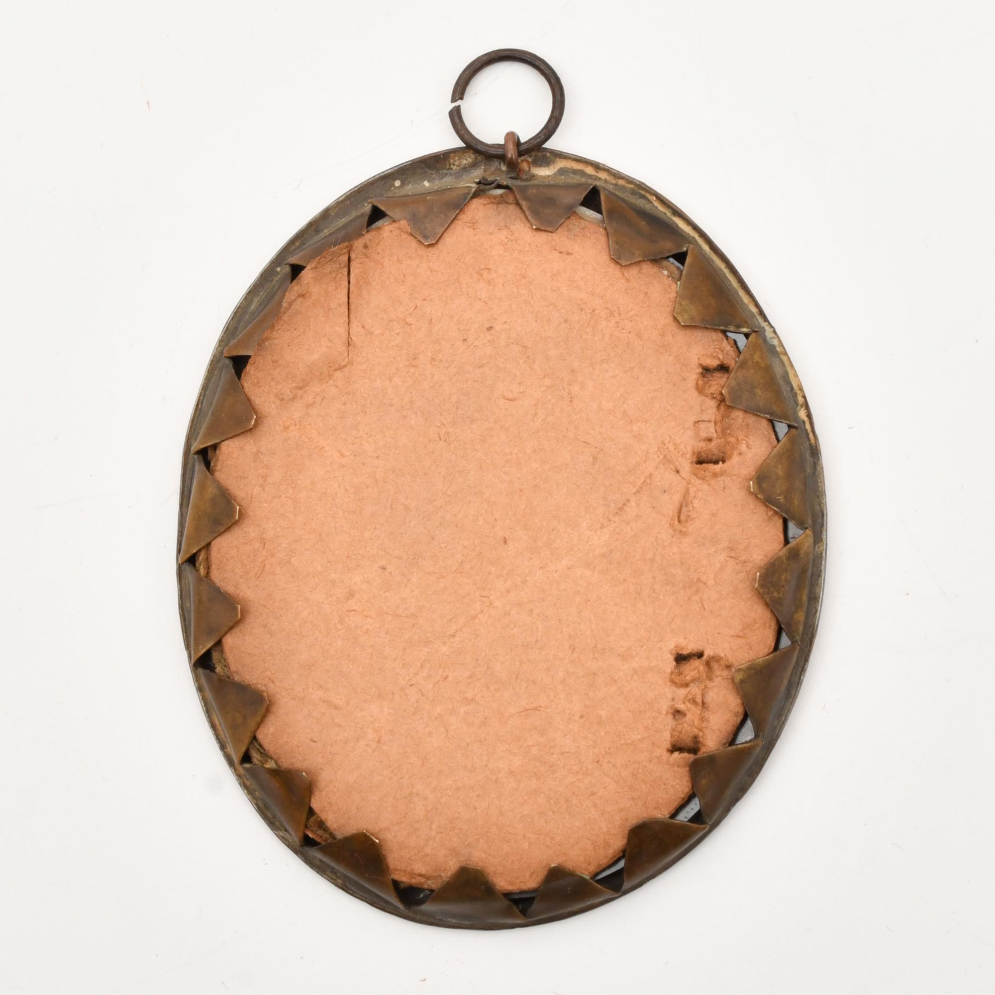 Miniatura con retrato.