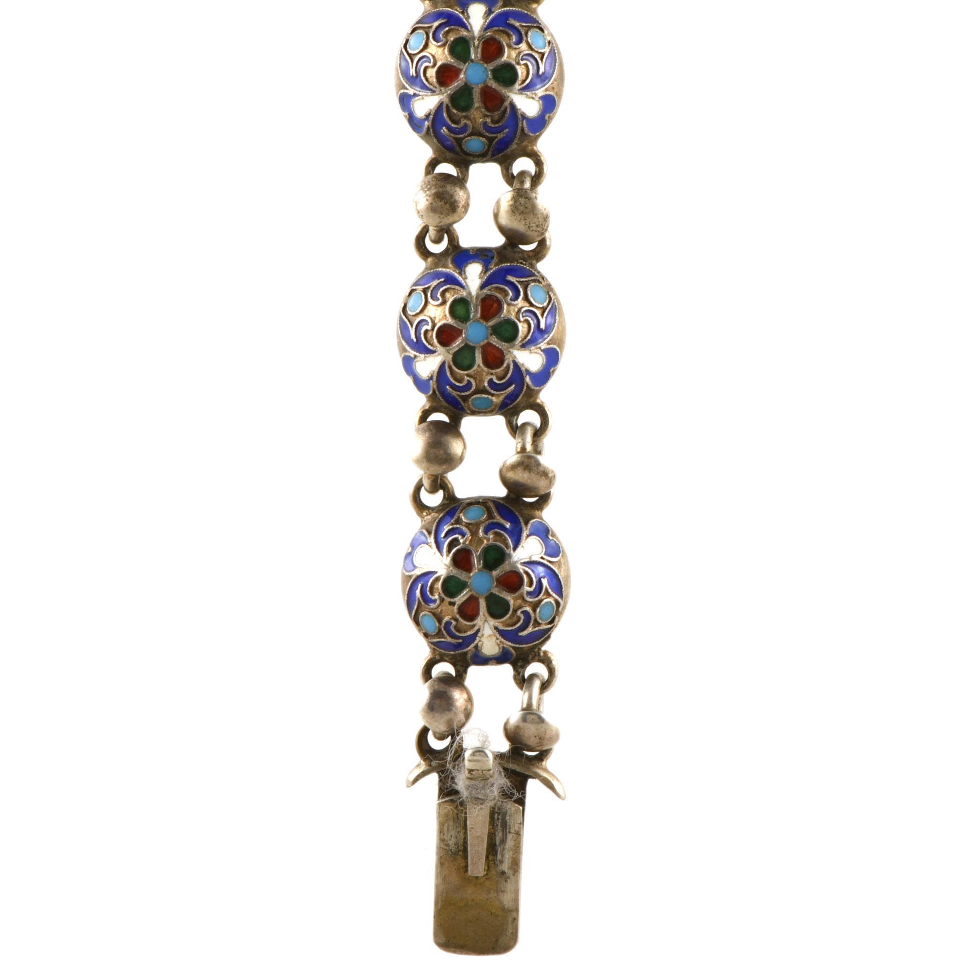 Pulsera articulada con esmalte.