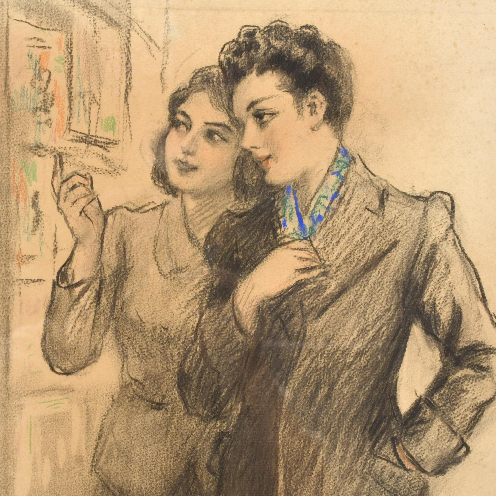 ANTONI UTRILLO VIADERA (1867-1944) "Jóvenes".