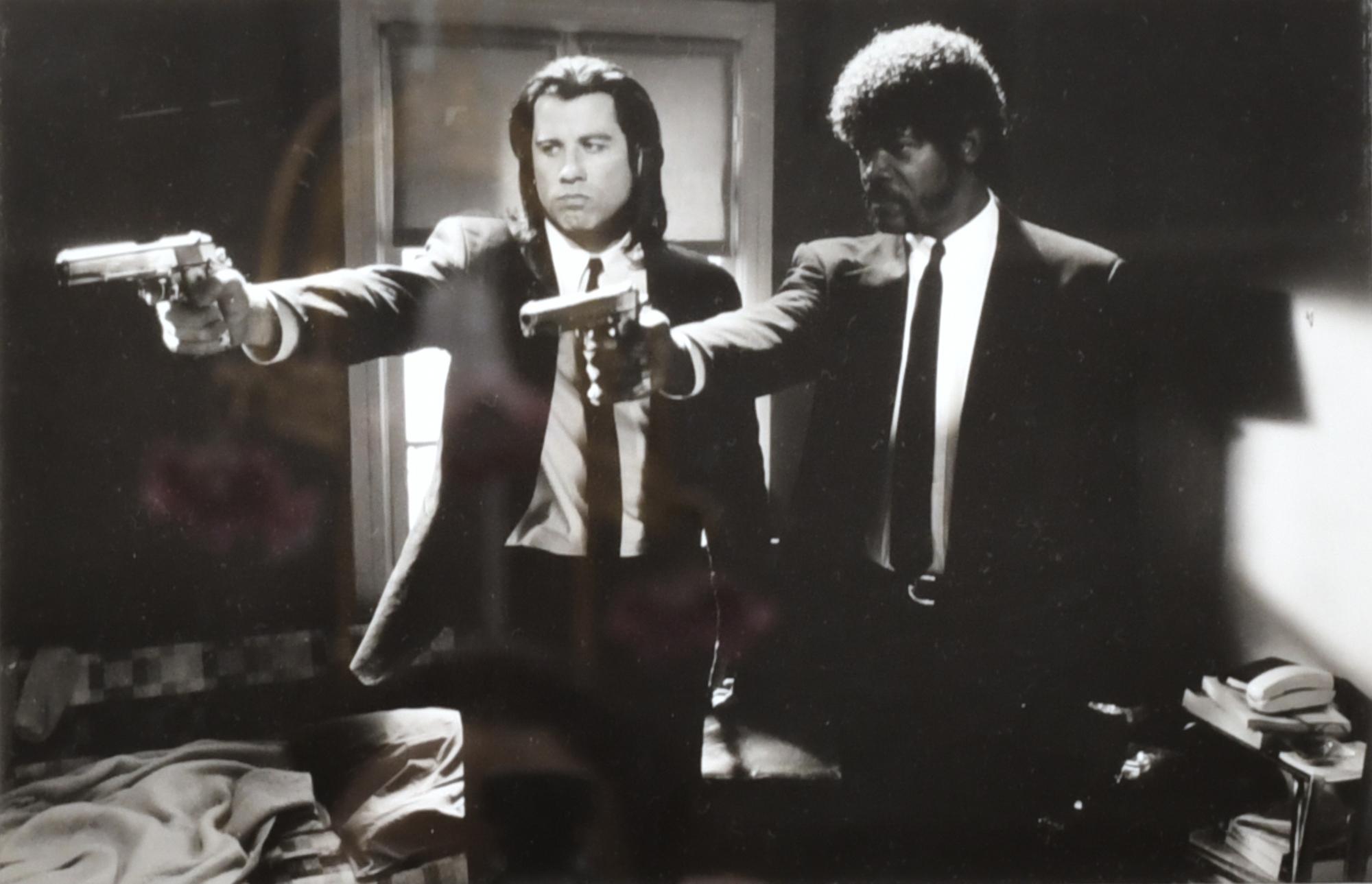 Linda R. Chen. Samuel L. Jackson y John Travolta. Pulp Fict
