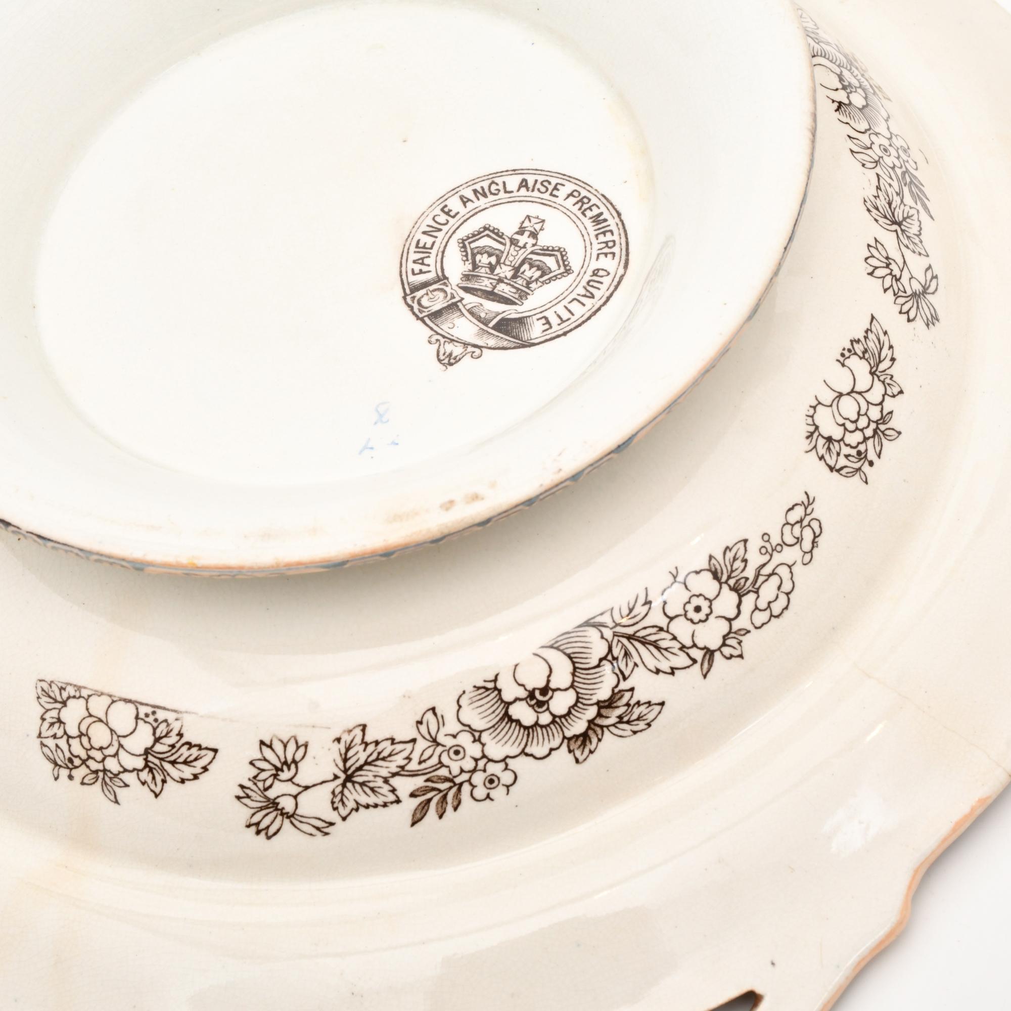 Vajilla inglesa, siglo XX.