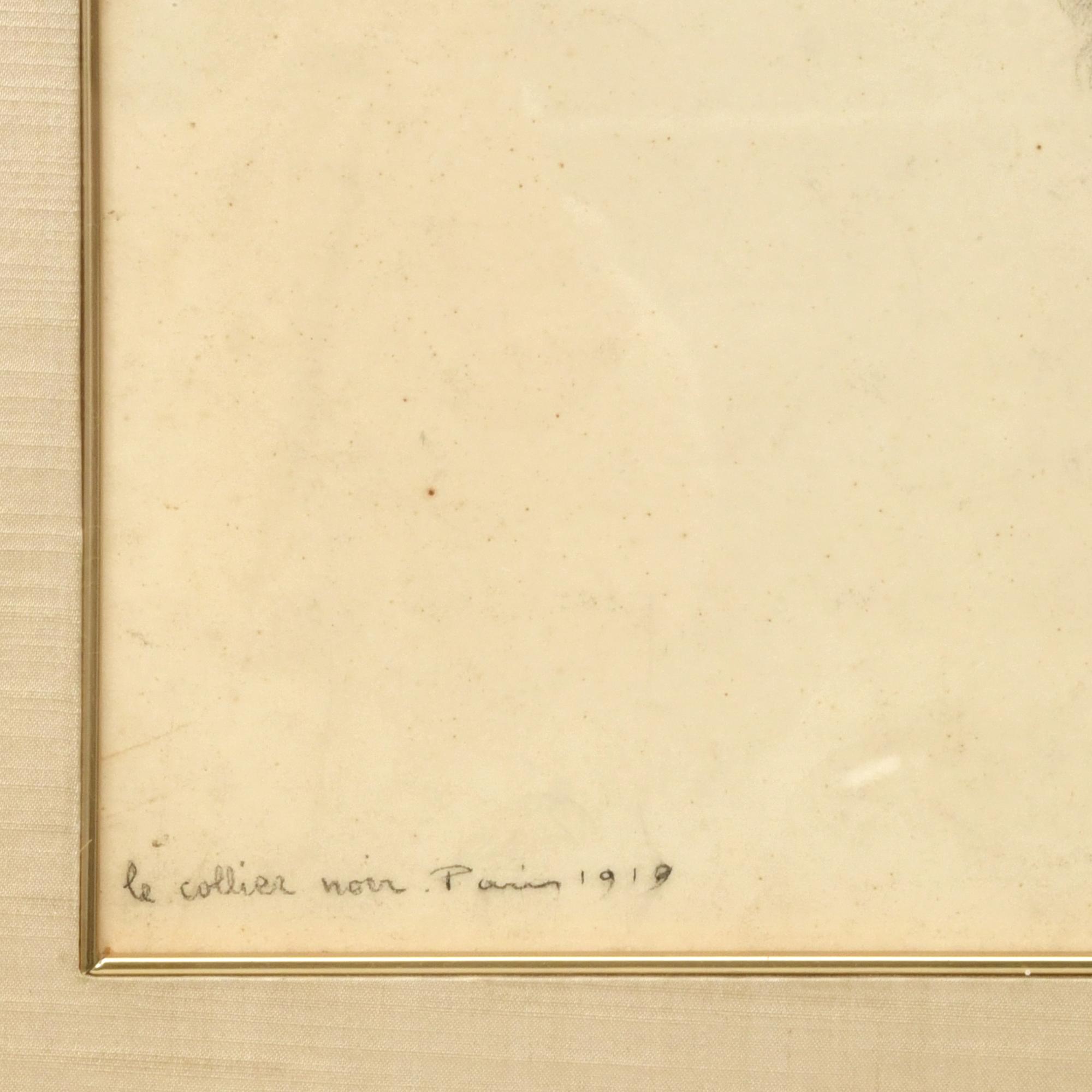 EMILI VILÀ GORGOLL (1887-1967). "Le collier noir", 1919.