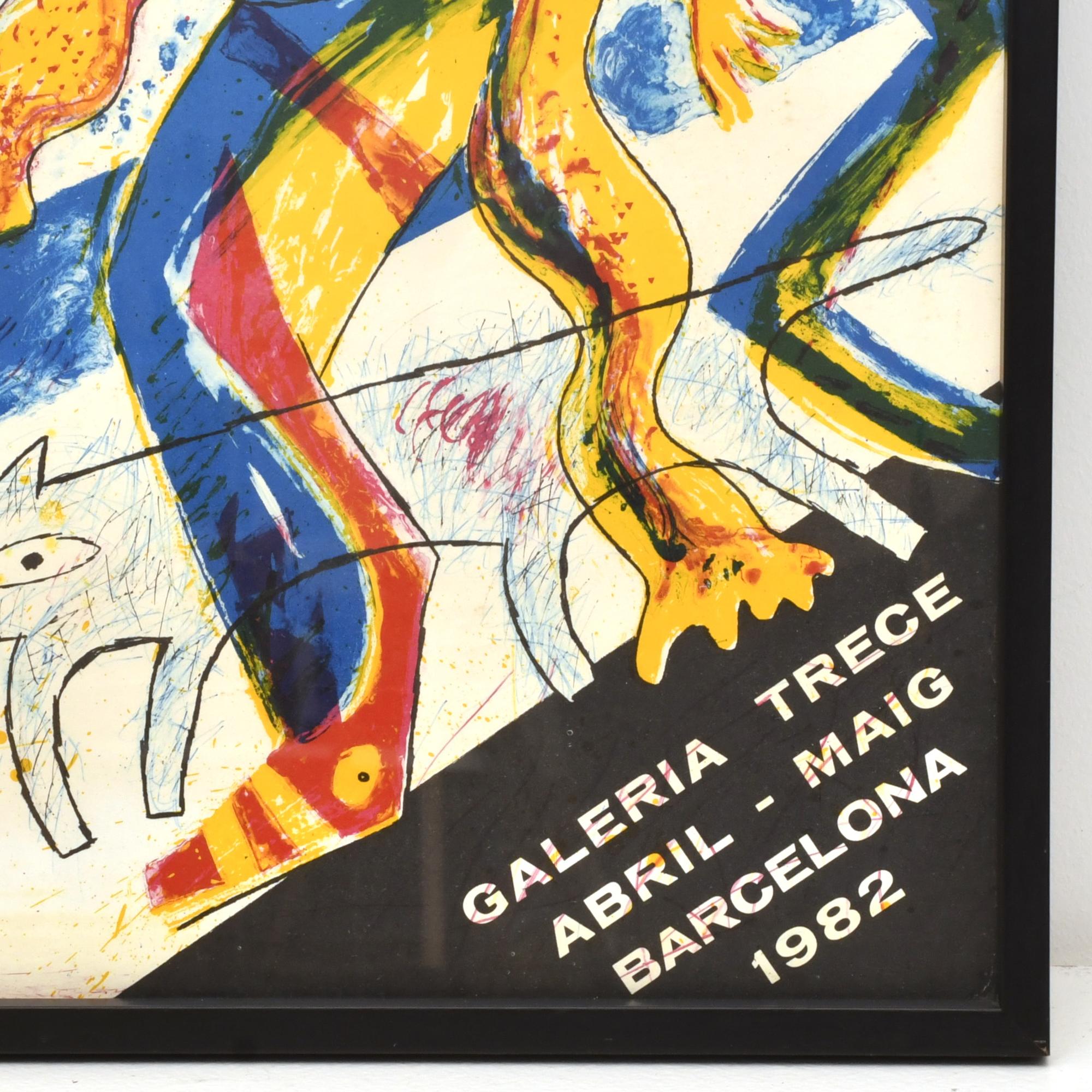 MIQUEL BARCELÓ (1957). Cartel  exposición Barceló en Galerí