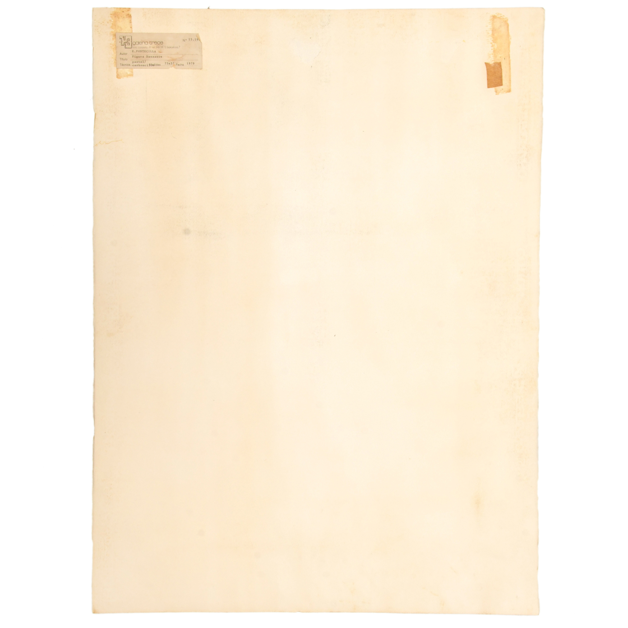 ERNESTO FONTECILLA (1938).  "Figura danzante", 1979.