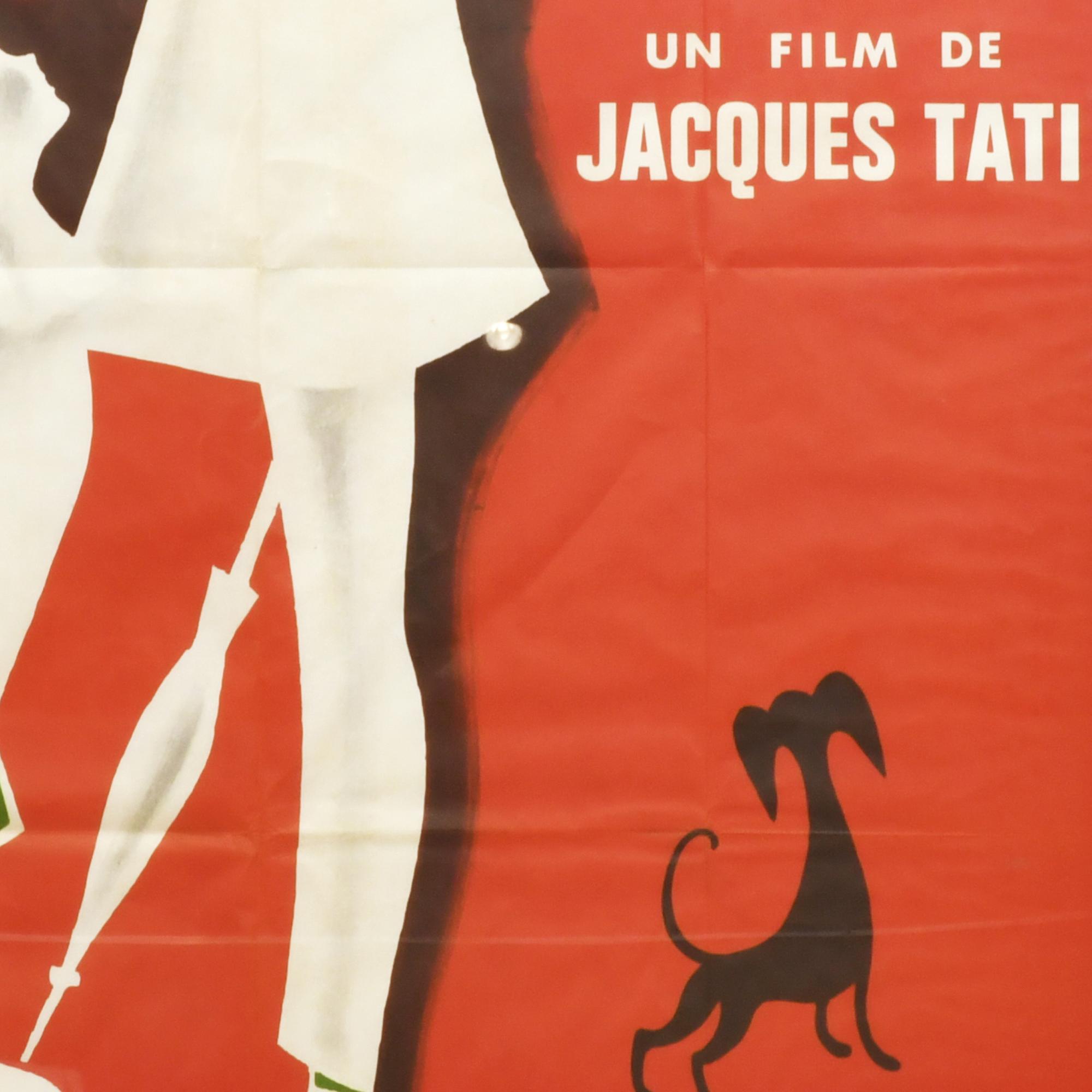 Cartel original de la película "Mon oncle" de Jacques Tati.