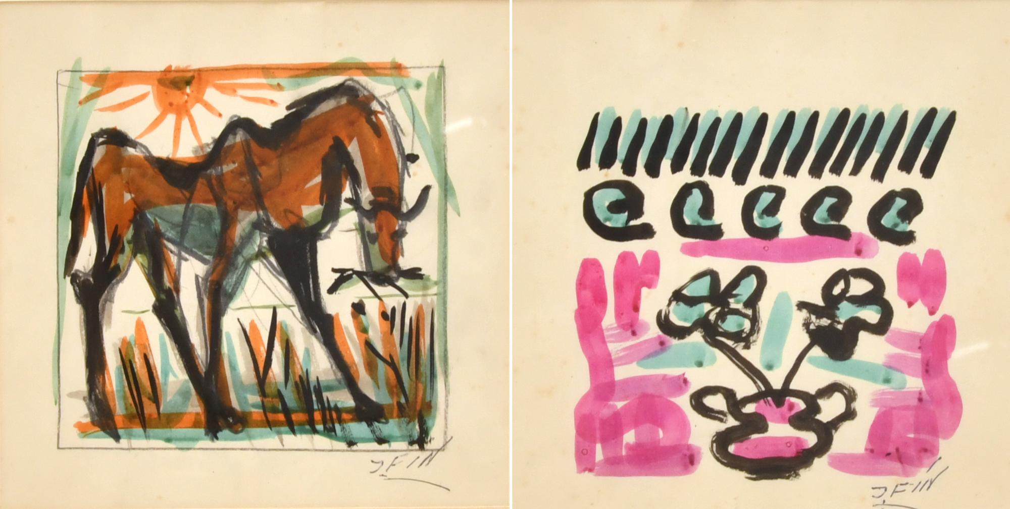 JOSE VILATO RUIZ, "FIN" (1916-1969).  "Caballo" y "Bodegón"