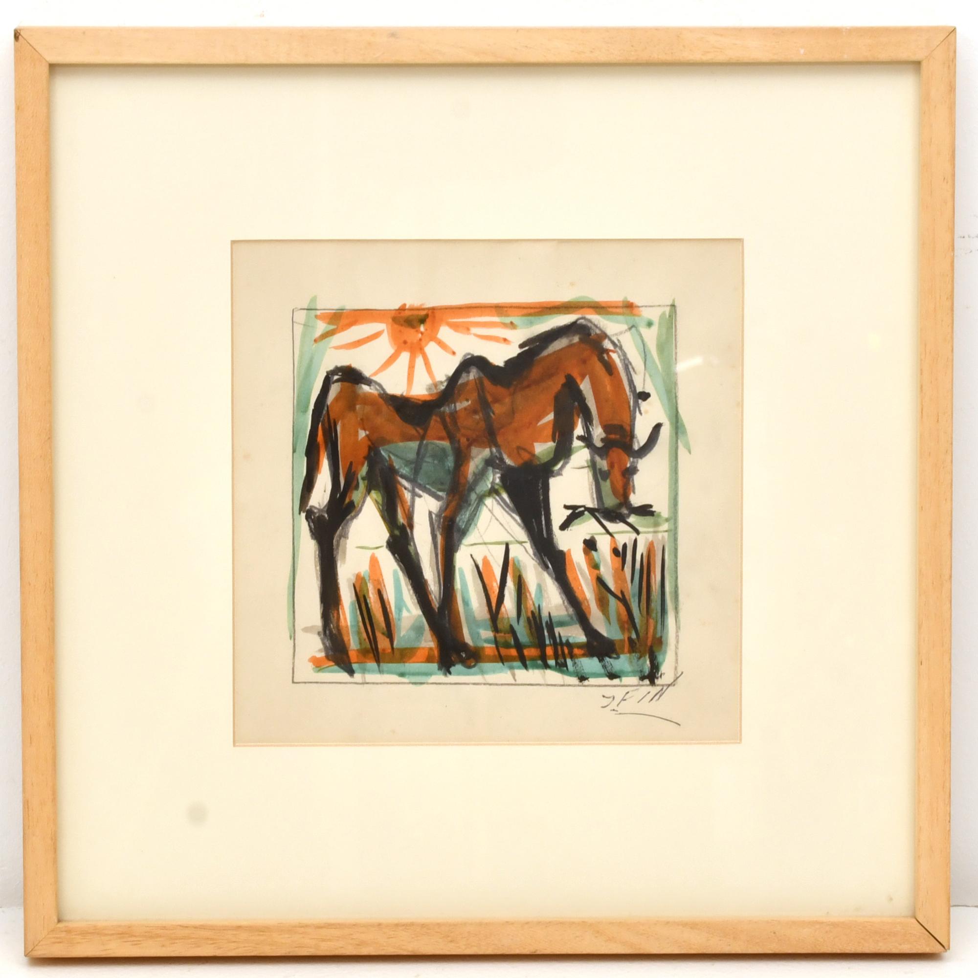 JOSE VILATO RUIZ, "FIN" (1916-1969).  "Caballo" y "Bodegón"